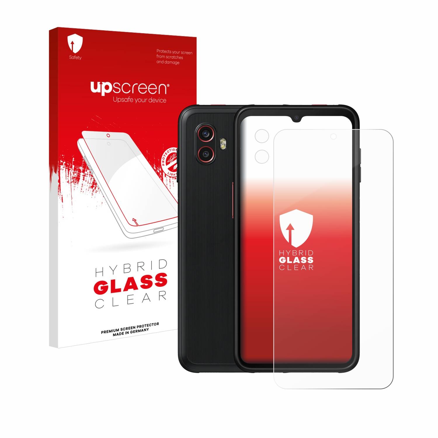 upscreen Hybrid Glas Panzer-Folie für Samsung Galaxy Xcover 6 Pro (Display+Kamera)
