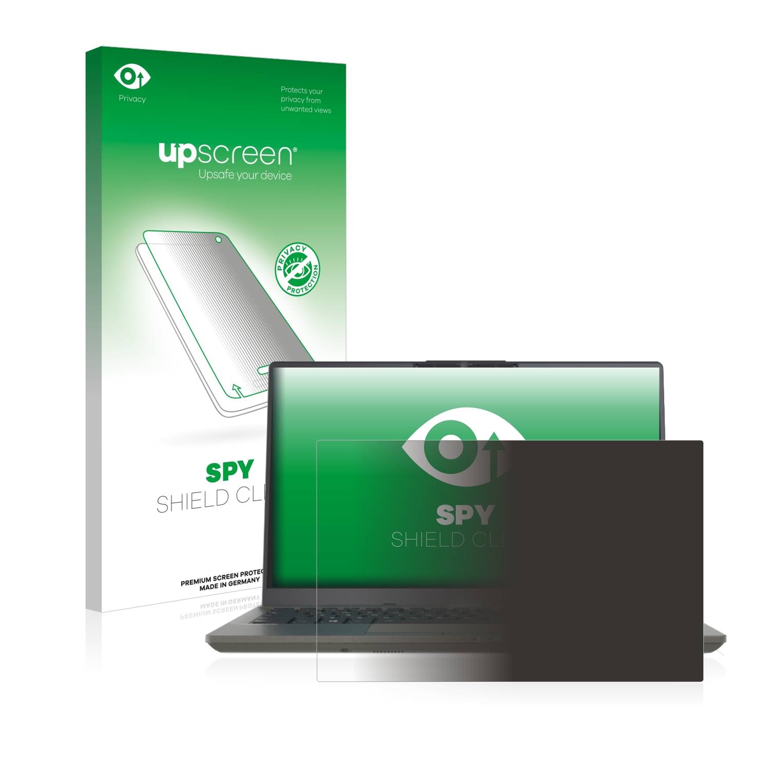 upscreen Blickschutzfolie für Fujitsu Lifebook U7411 Anti-Spy Privacy Blaulichtschutz Sichtschutzfolie
