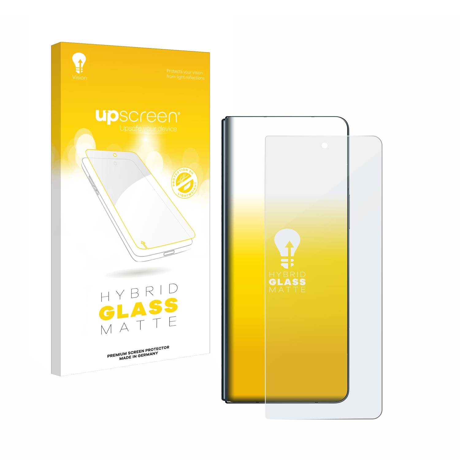 upscreen Hybrid Glas Matt Schutz-Folie für Samsung Galaxy Z Fold 4