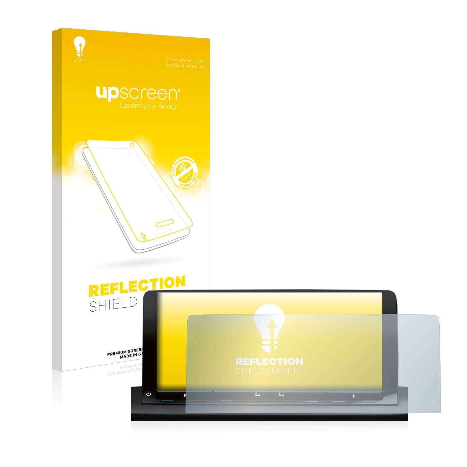 upscreen Reflection Shield Matt Schutzfolie für Volkswagen Caddy 5 Discover Media 10