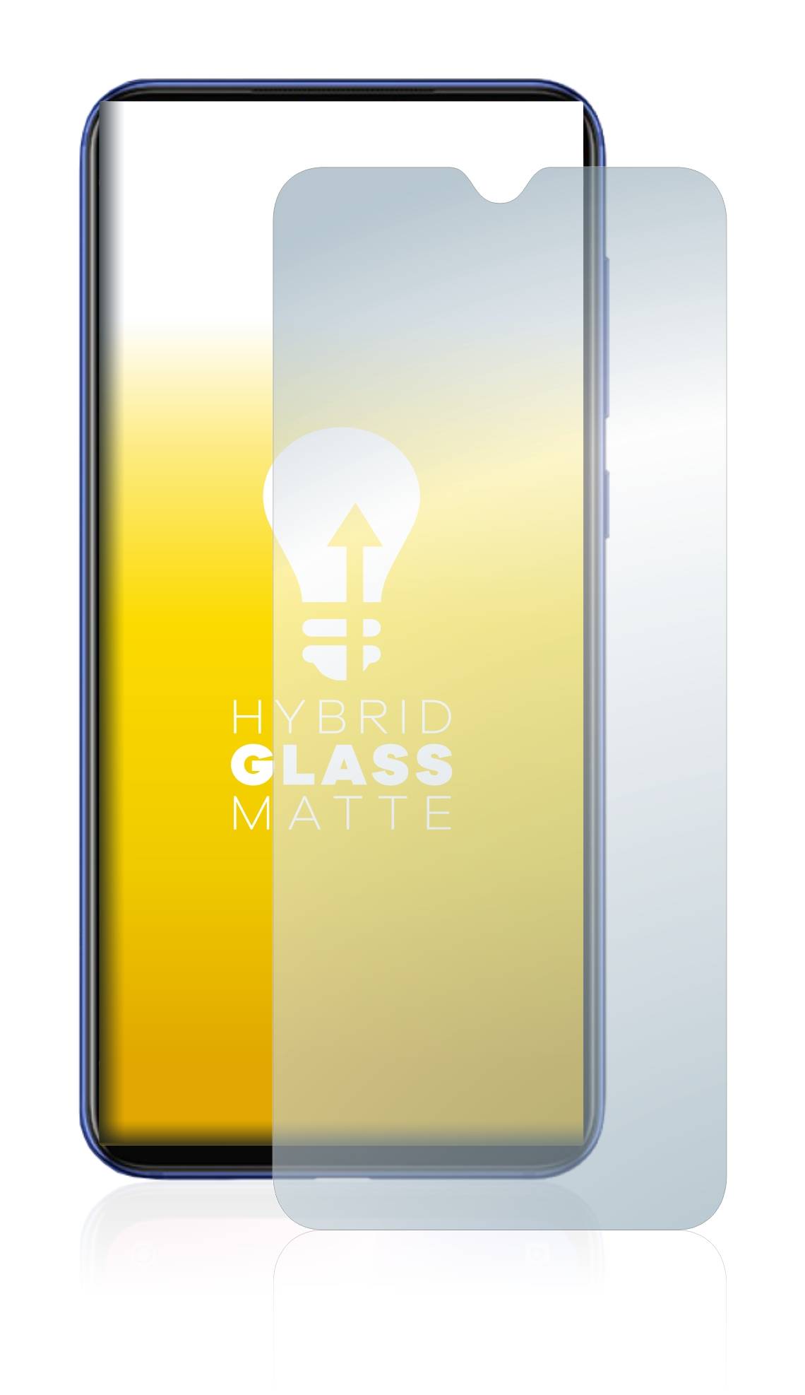 upscreen Hybrid Glas Matt Schutz-Folie für Xiaomi Mi 9 SE