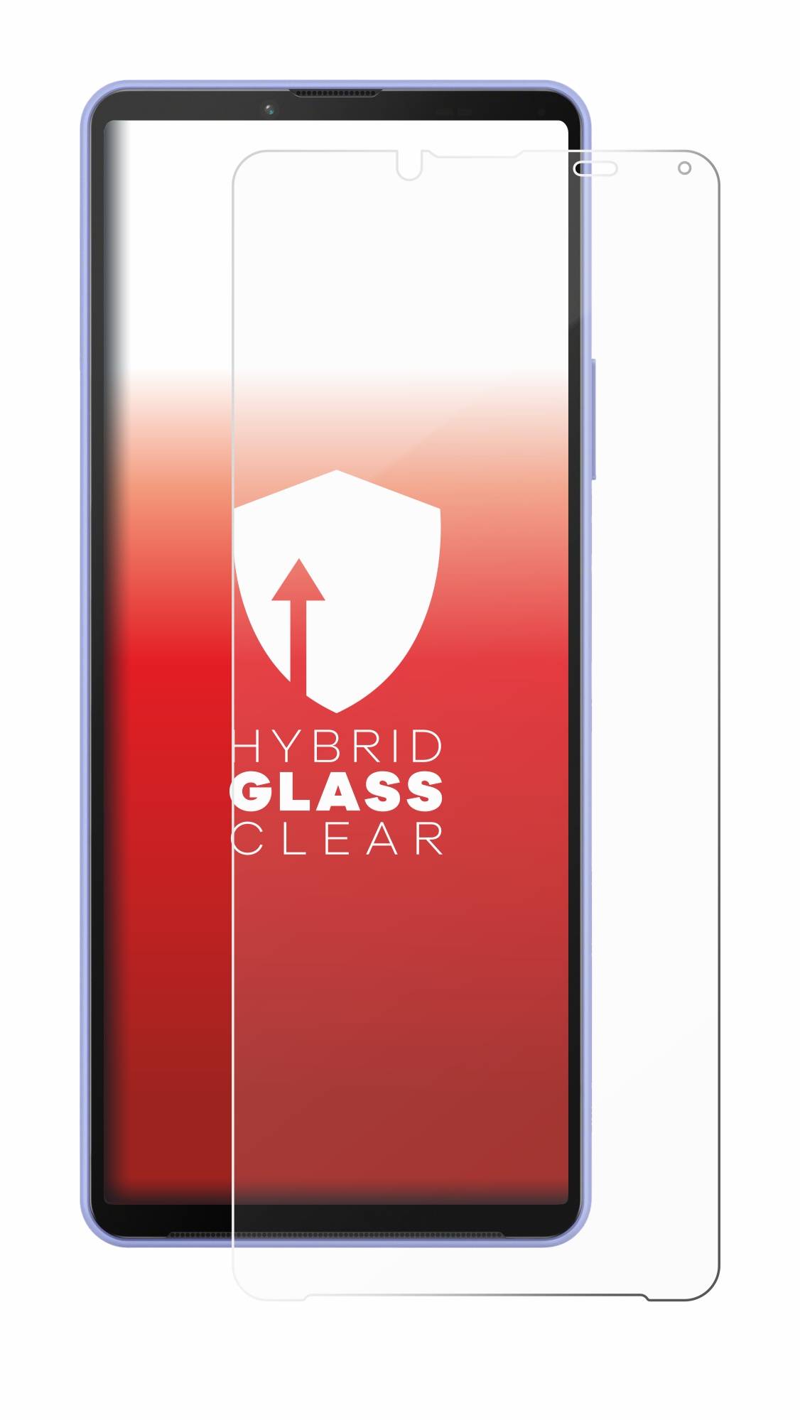 upscreen Hybrid Glas Schutz-Folie für Sony Xperia 10 IV