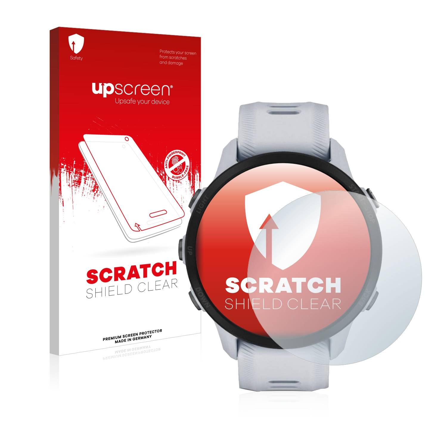 upscreen Scratch Shield Schutzfolie für Garmin Forerunner 955 Solar