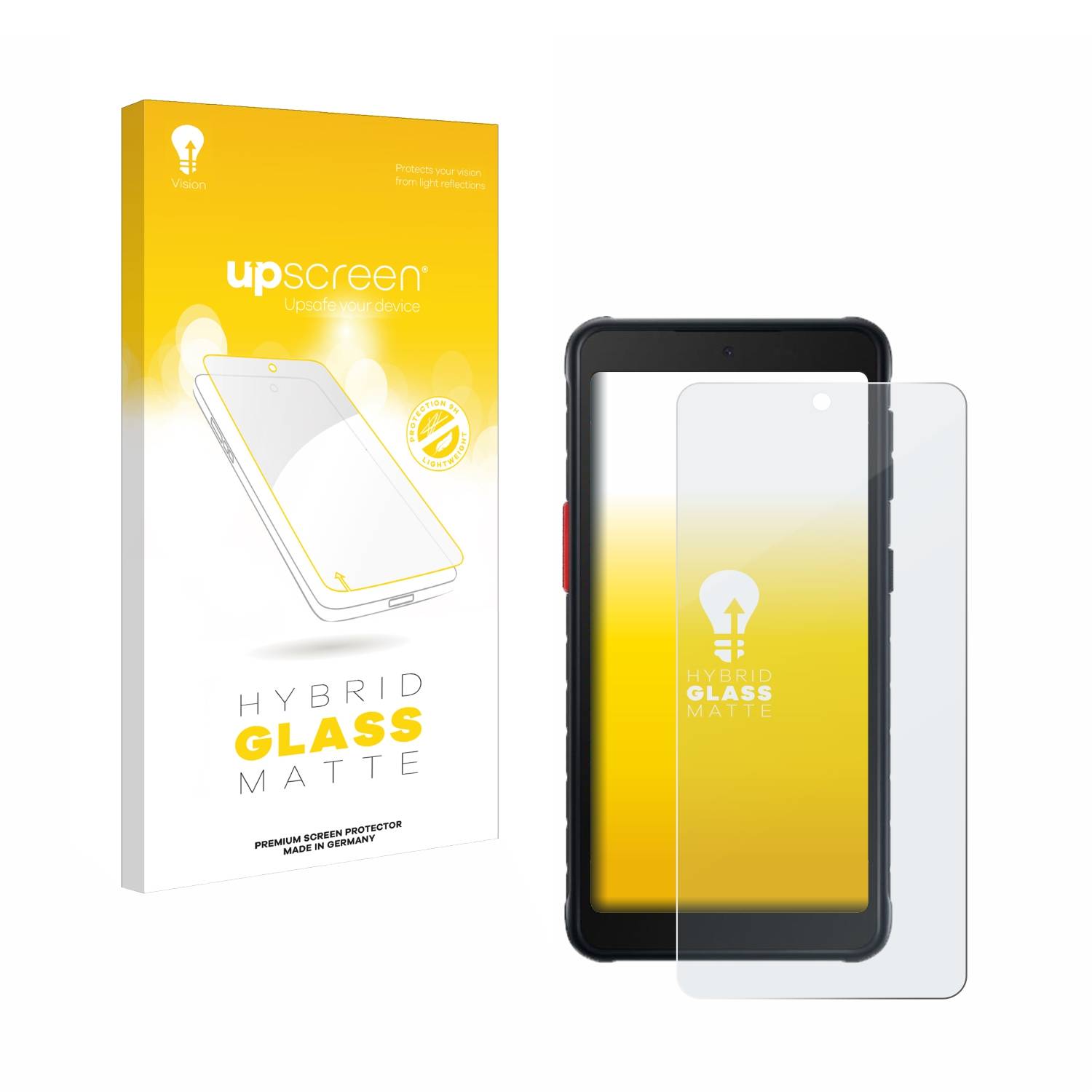 upscreen Hybrid Glas Matt Schutz-Folie für Samsung Galaxy XCover 5