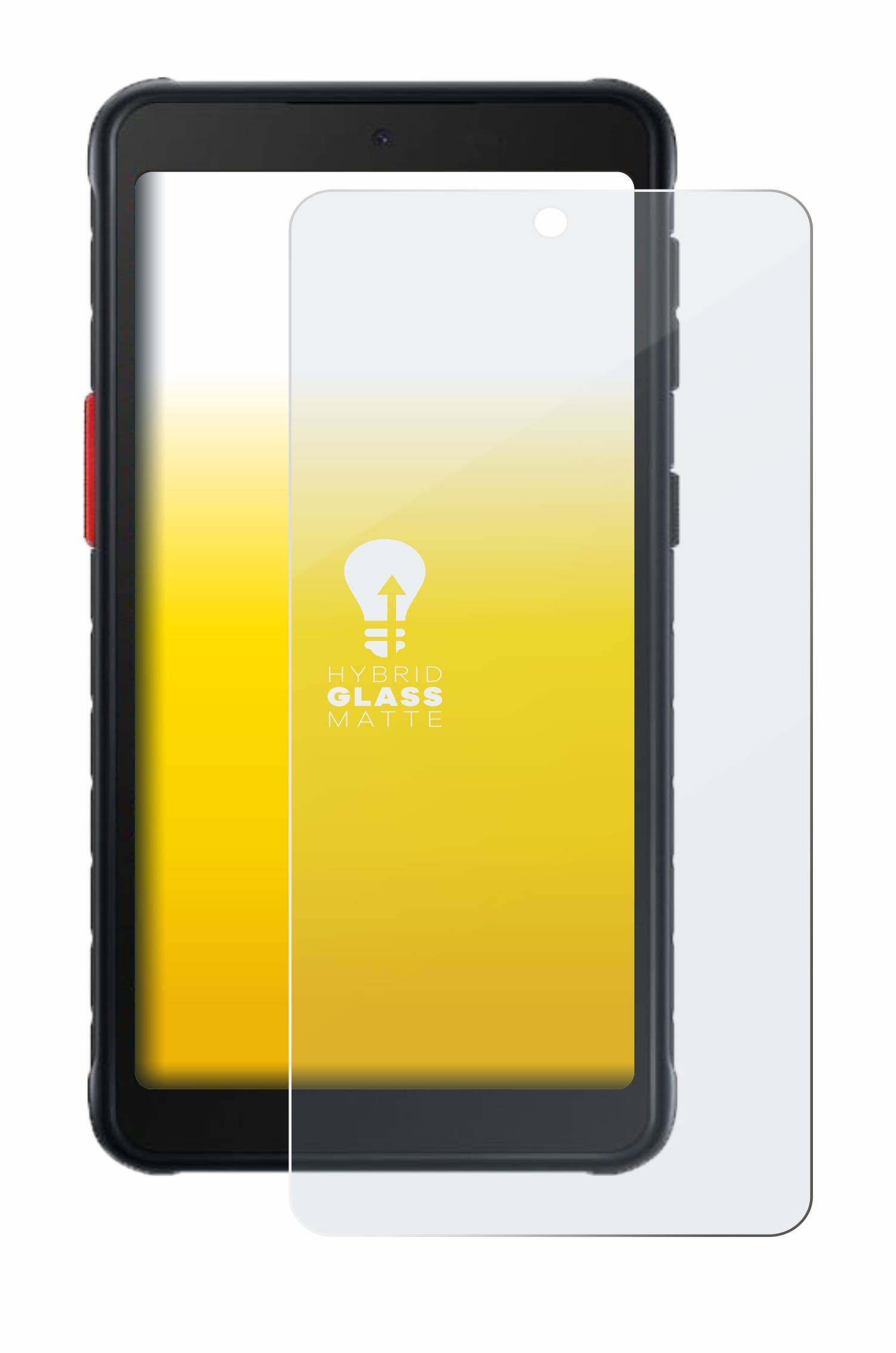 upscreen Hybrid Glas Matt Schutz-Folie für Samsung Galaxy XCover 5