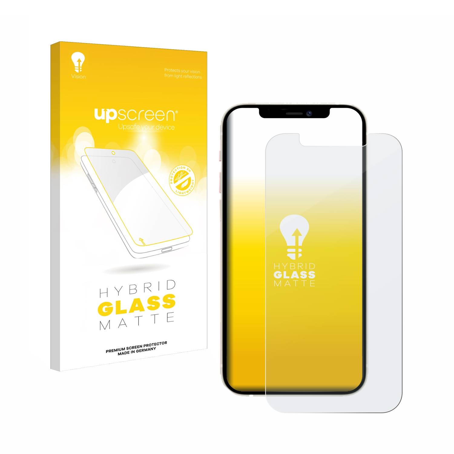 upscreen Hybrid Glas Matt Schutz-Folie für Apple iPhone 12 Pro