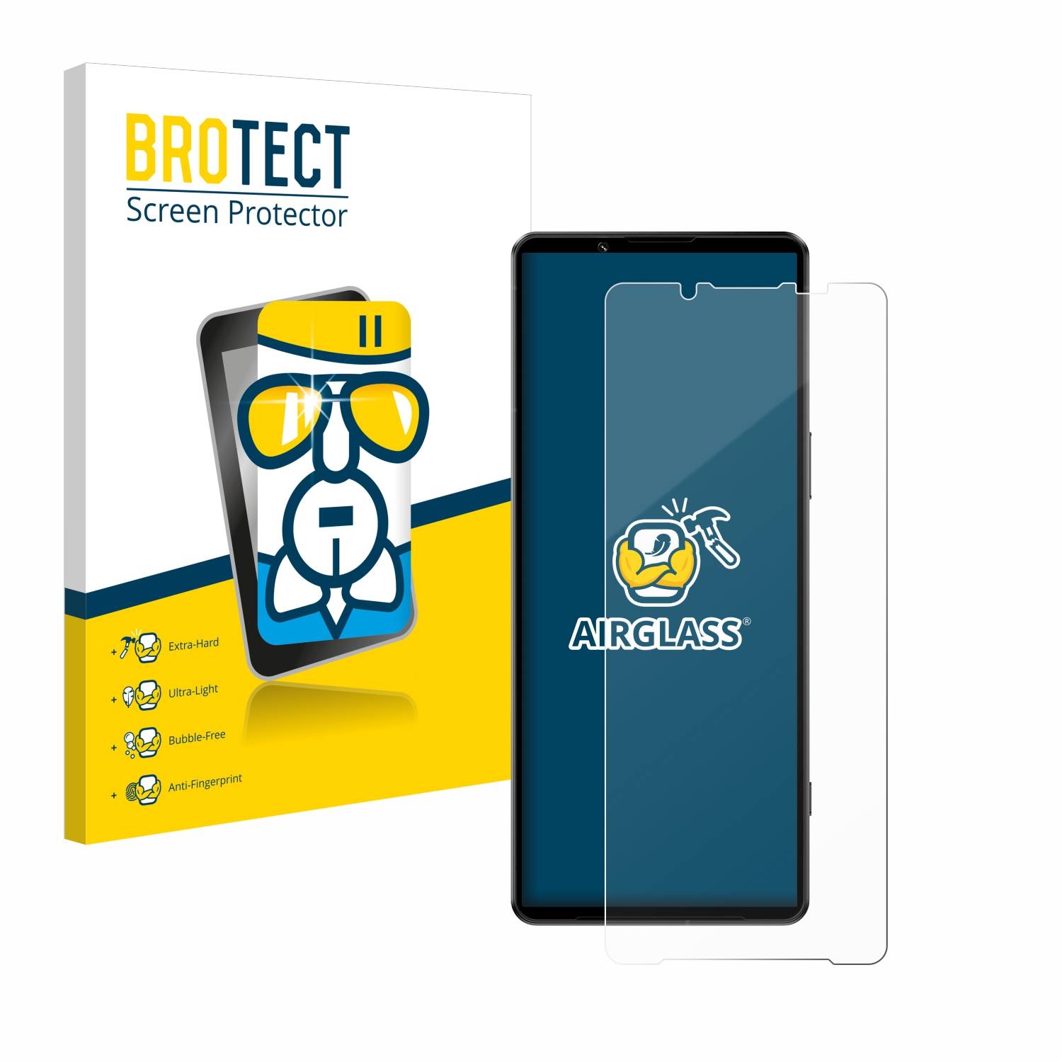 BROTECT AirGlass Glas Schutz-Folie für Sony Xperia 1 IV - Schutzglas