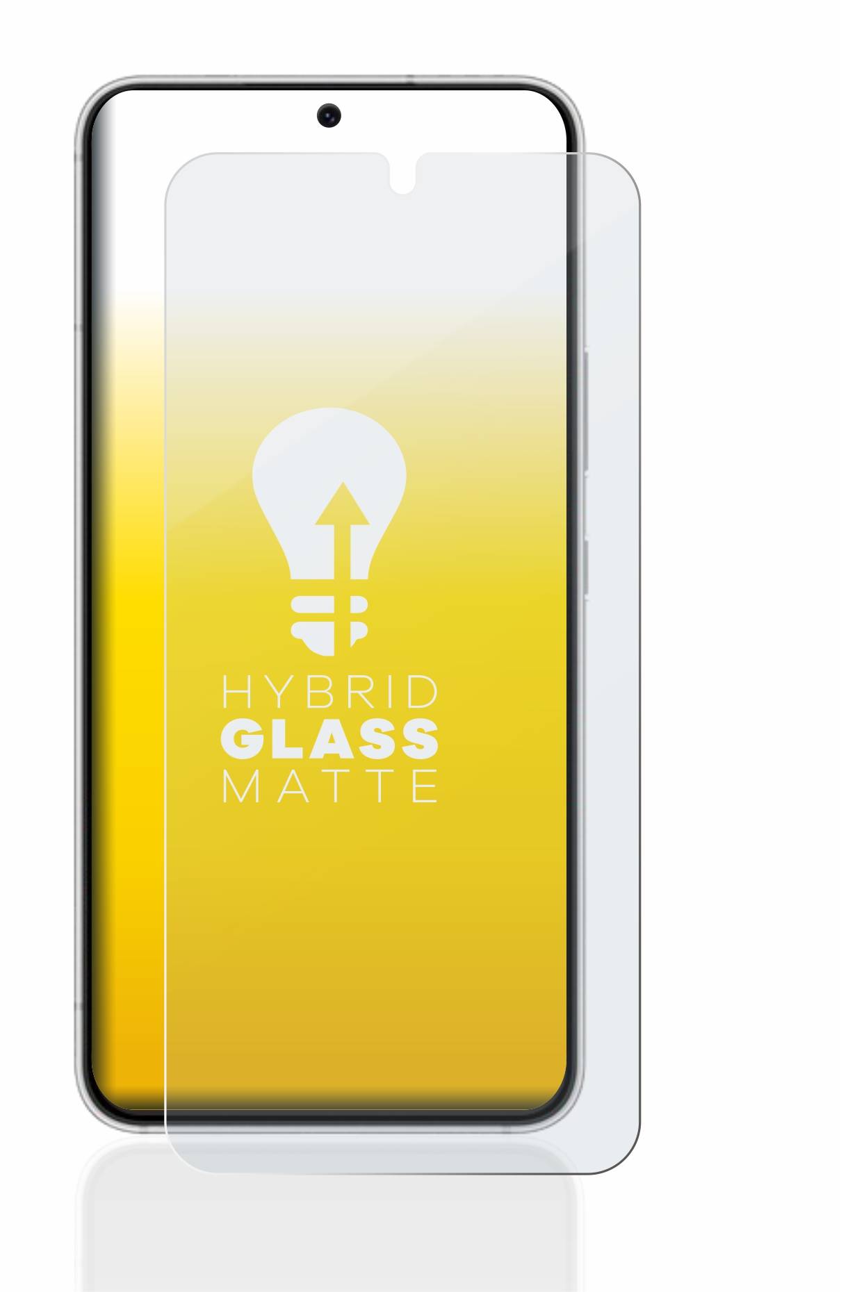 upscreen Hybrid Glas Matt Schutz-Folie für Samsung Galaxy S22 5G