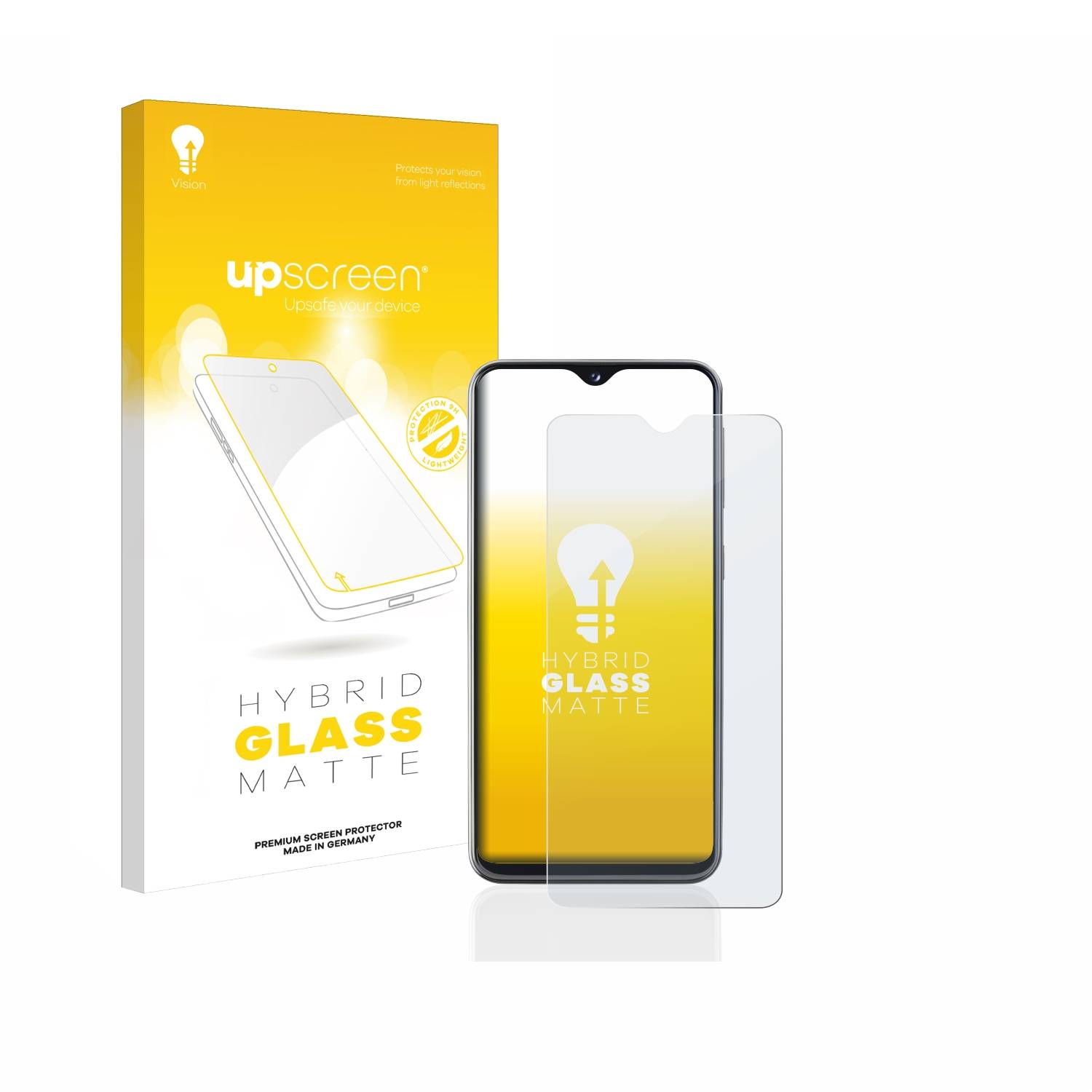 upscreen Hybrid Glas Matt Schutz-Folie für Samsung Galaxy A20e