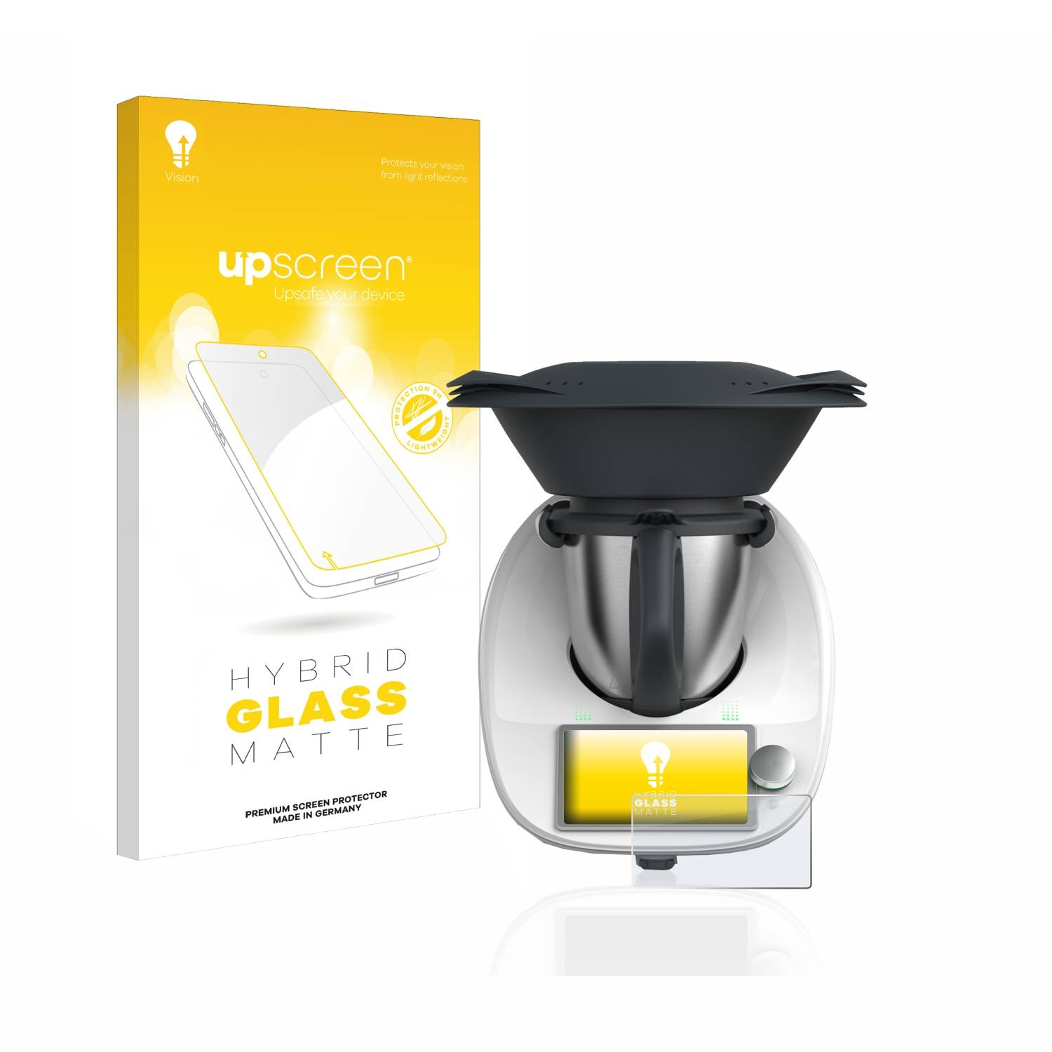 upscreen Flexible Schutz Glas Folie für Vorwerk Thermomix TM6 Schutzglas 9H Hybridglas Matt Entspiegelt