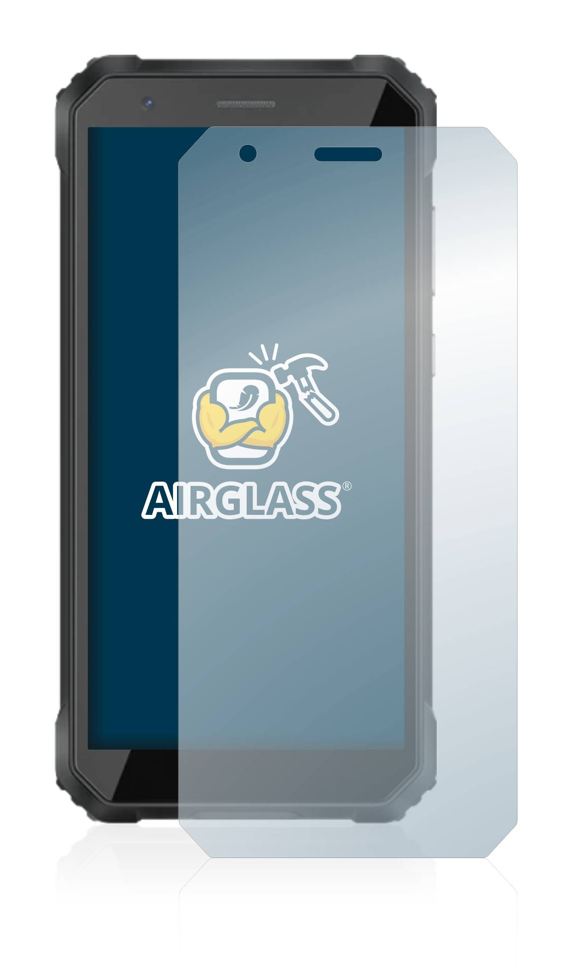 BROTECT AirGlass Flexible Schutz Glas Folie für Blackview Oscal S60 Pro Klar Transparent