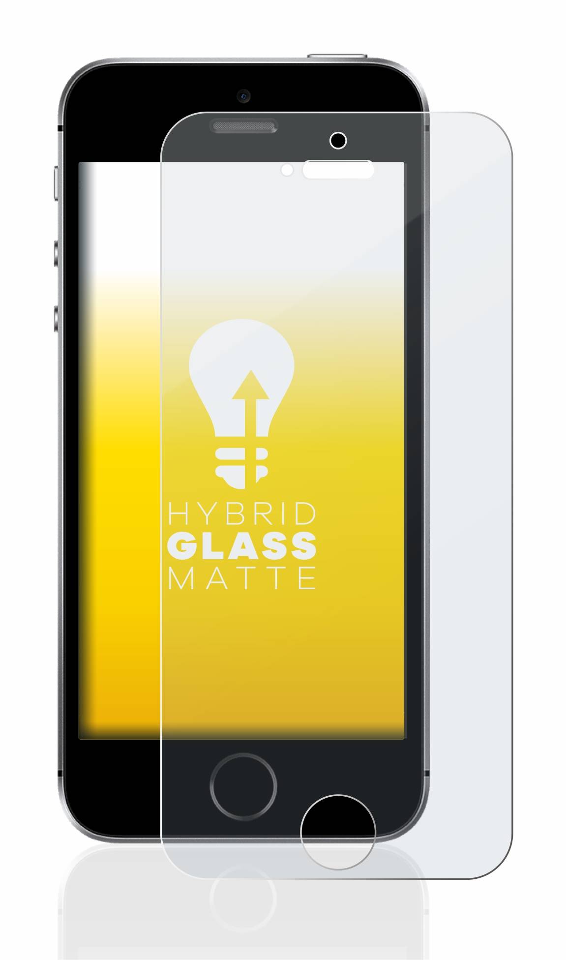 upscreen Hybrid Glas Matt Schutz-Folie für Apple iPhone SE 2016