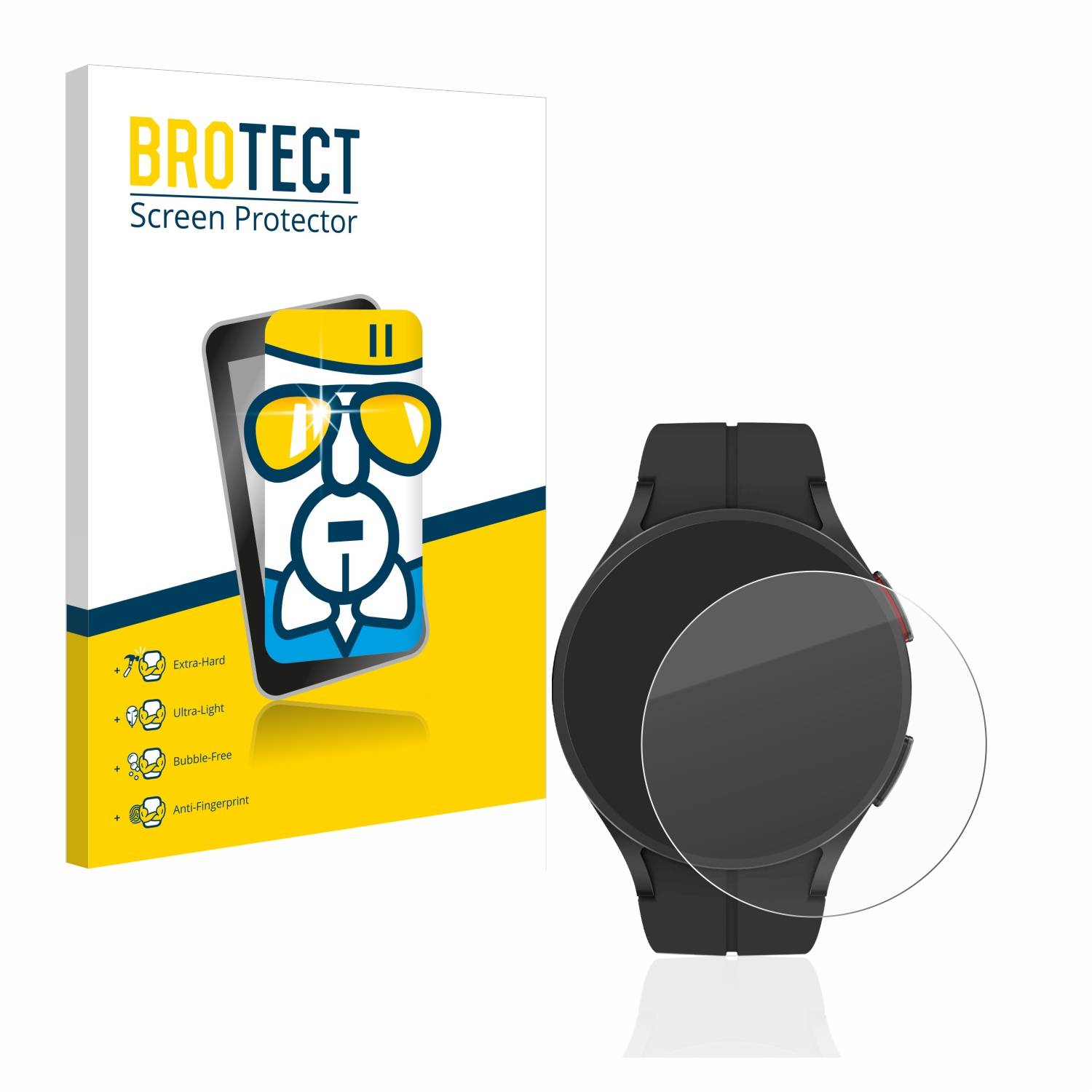 BROTECT AirGlass Glas Schutz-Folie für Samsung Galaxy Watch 5 Pro - Schutzglas