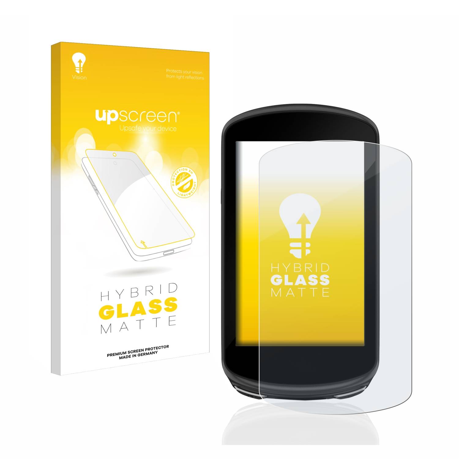 upscreen Flexible Schutz Glas Folie für Garmin Edge 1030 Plus Schutzglas 9H Hybridglas Matt Entspiegelt