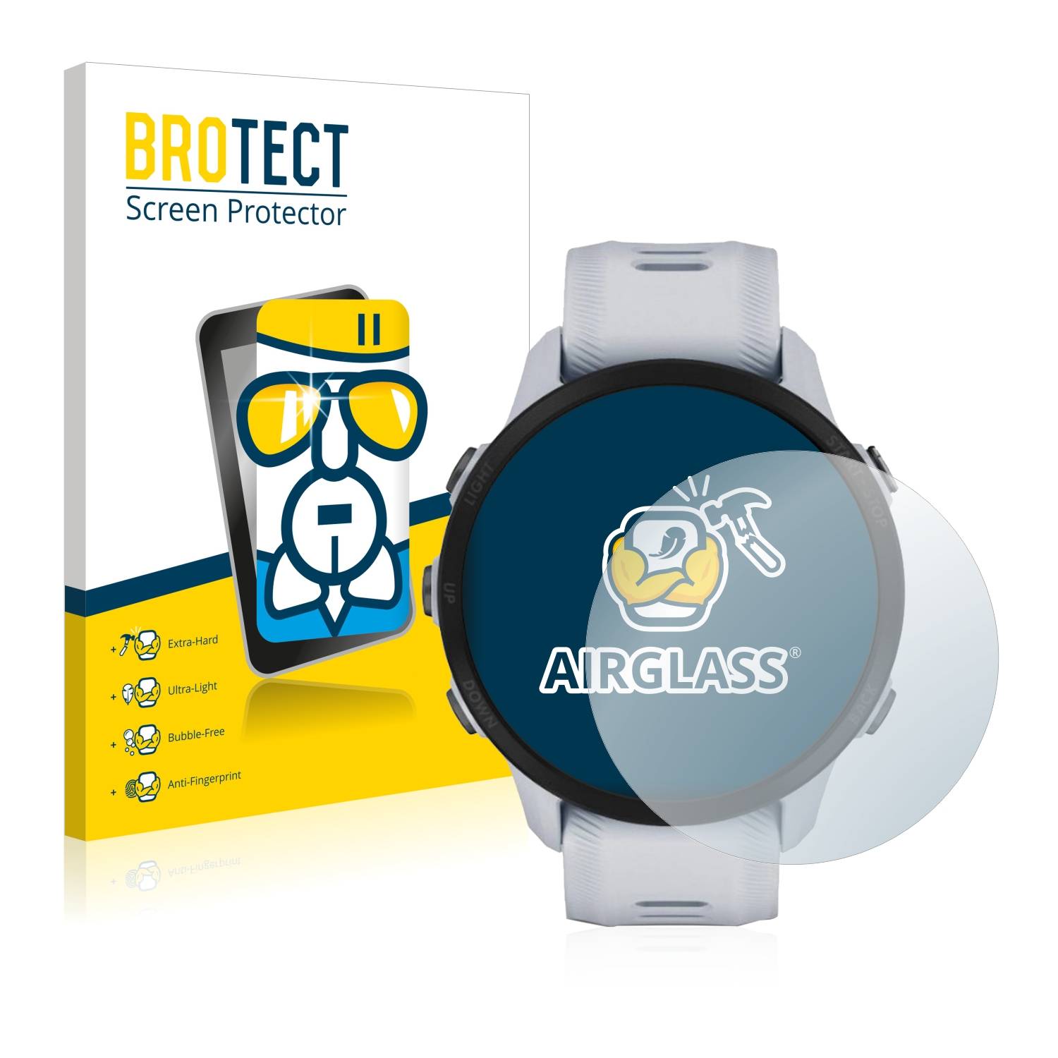 BROTECT AirGlass Glas Schutz-Folie für Garmin Forerunner 955 Solar - Schutzglas