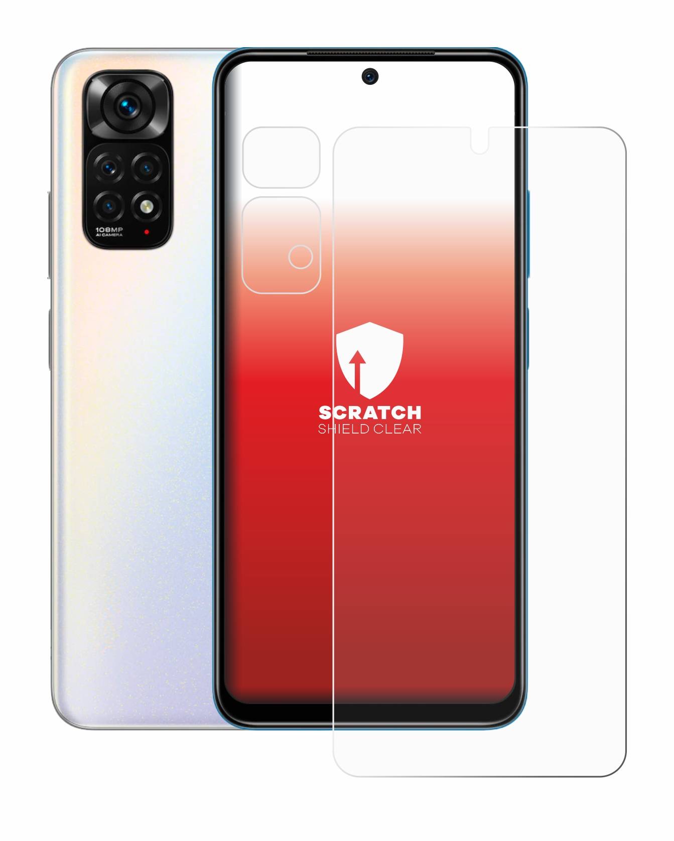 upscreen Scratch Shield Schutzfolie für Xiaomi Redmi Note 11S (Display+Kamera)