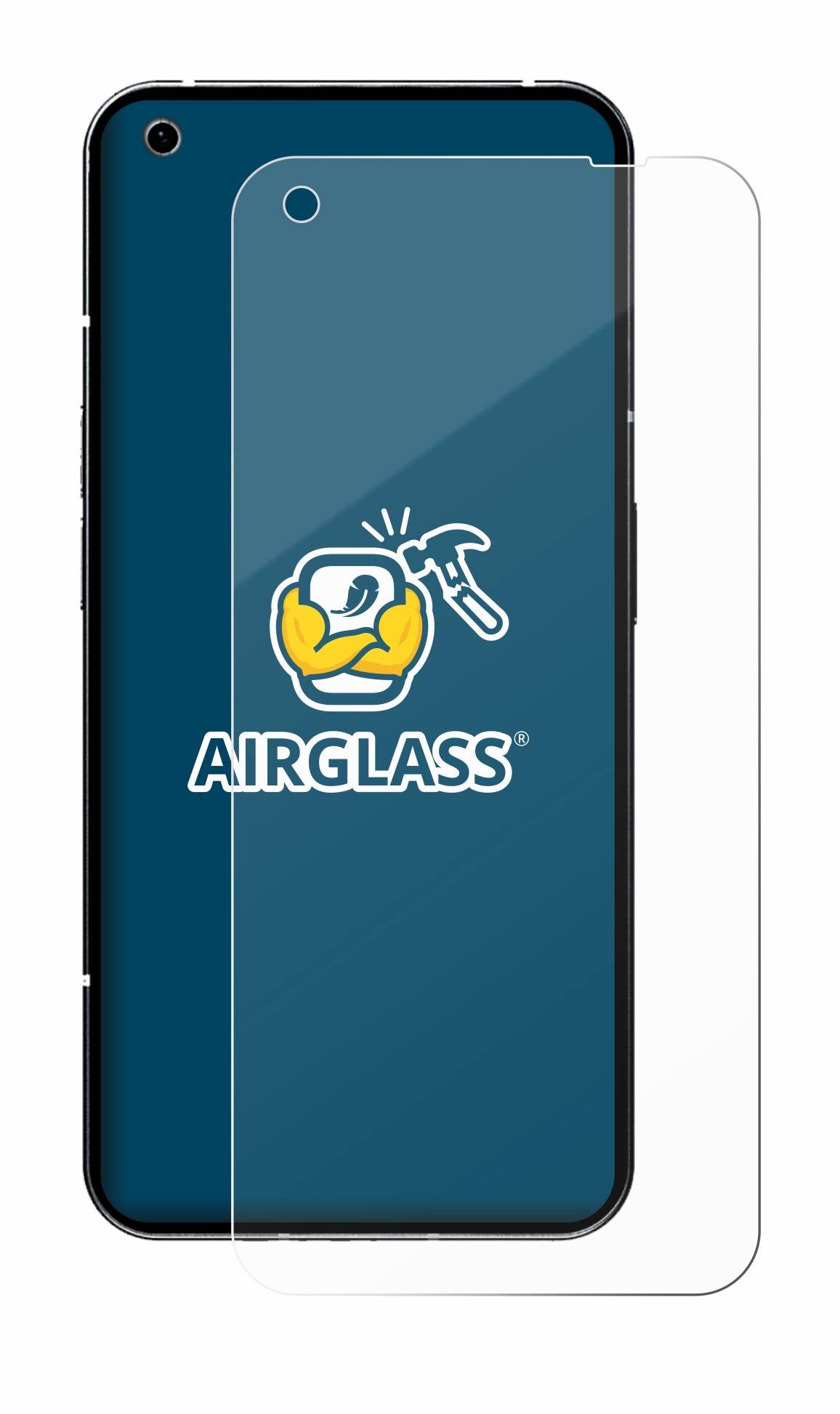 BROTECT AirGlass Flexible Schutz Glas Folie für Nothing Phone (1) Klar Transparent