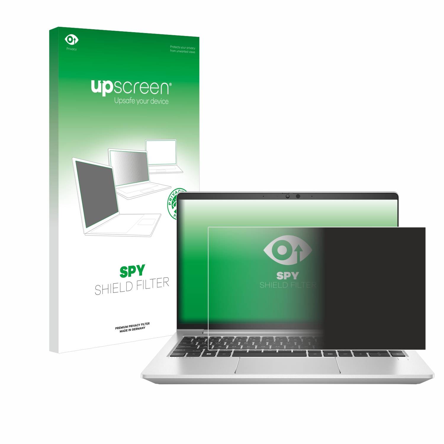upscreen Blickschutzfilter für HP EliteBook 645 G9 Blaulichtfilter Sichtschutz Privacy Anti Spy abnehmbar