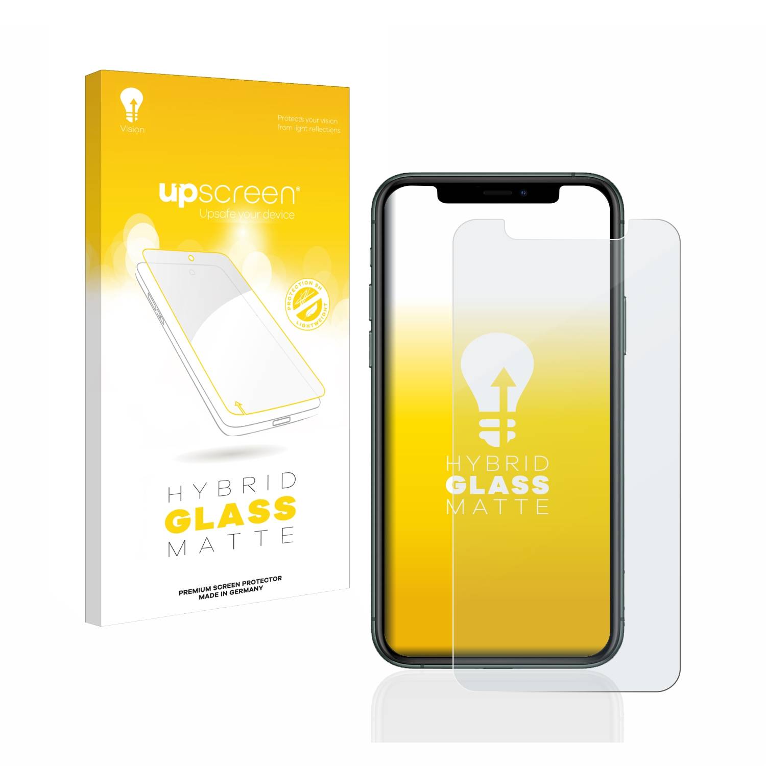 upscreen Hybrid Glas Matt Schutz-Folie für Apple iPhone 11 Pro