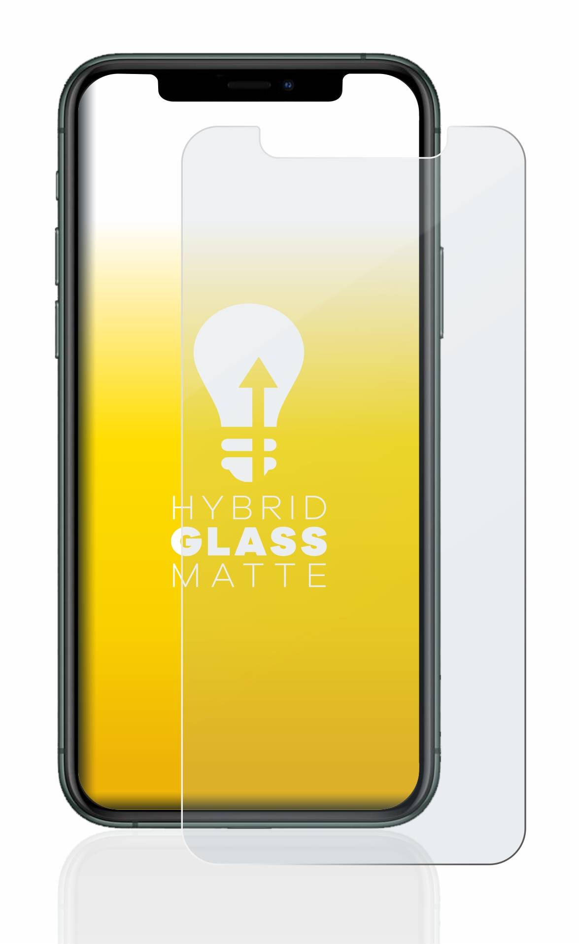 upscreen Hybrid Glas Matt Schutz-Folie für Apple iPhone 11 Pro