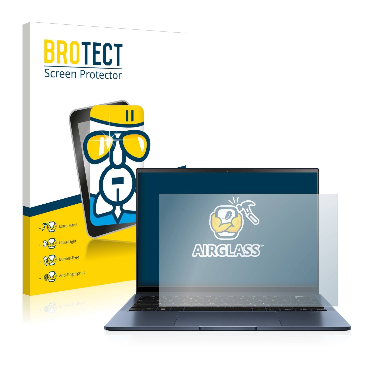 BROTECT AirGlass Glas Schutz-Folie für ASUS ZenBook S13 OLED - Schutzglas