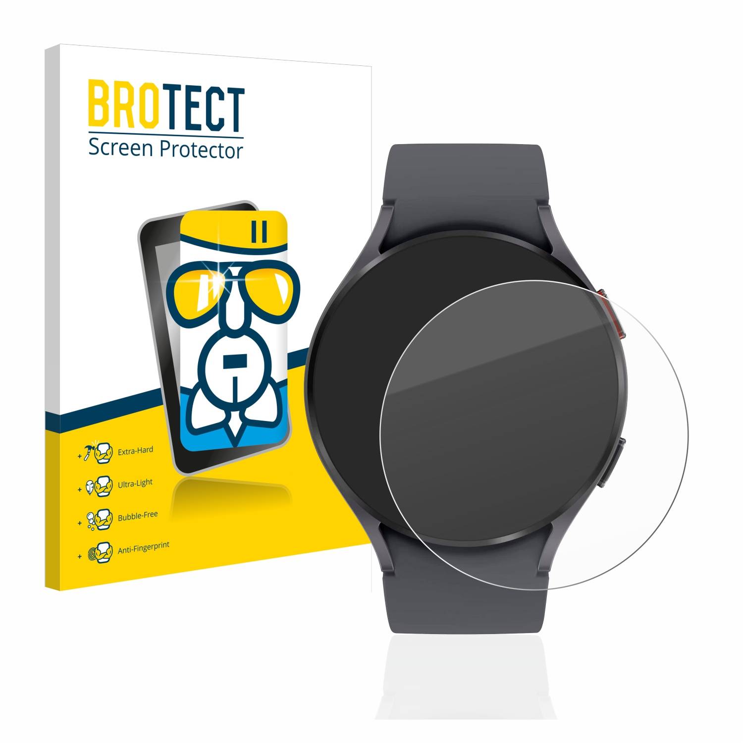 BROTECT AirGlass Glas Panzer-Folie für Samsung Galaxy Watch 5 (44mm) - Schutzglas