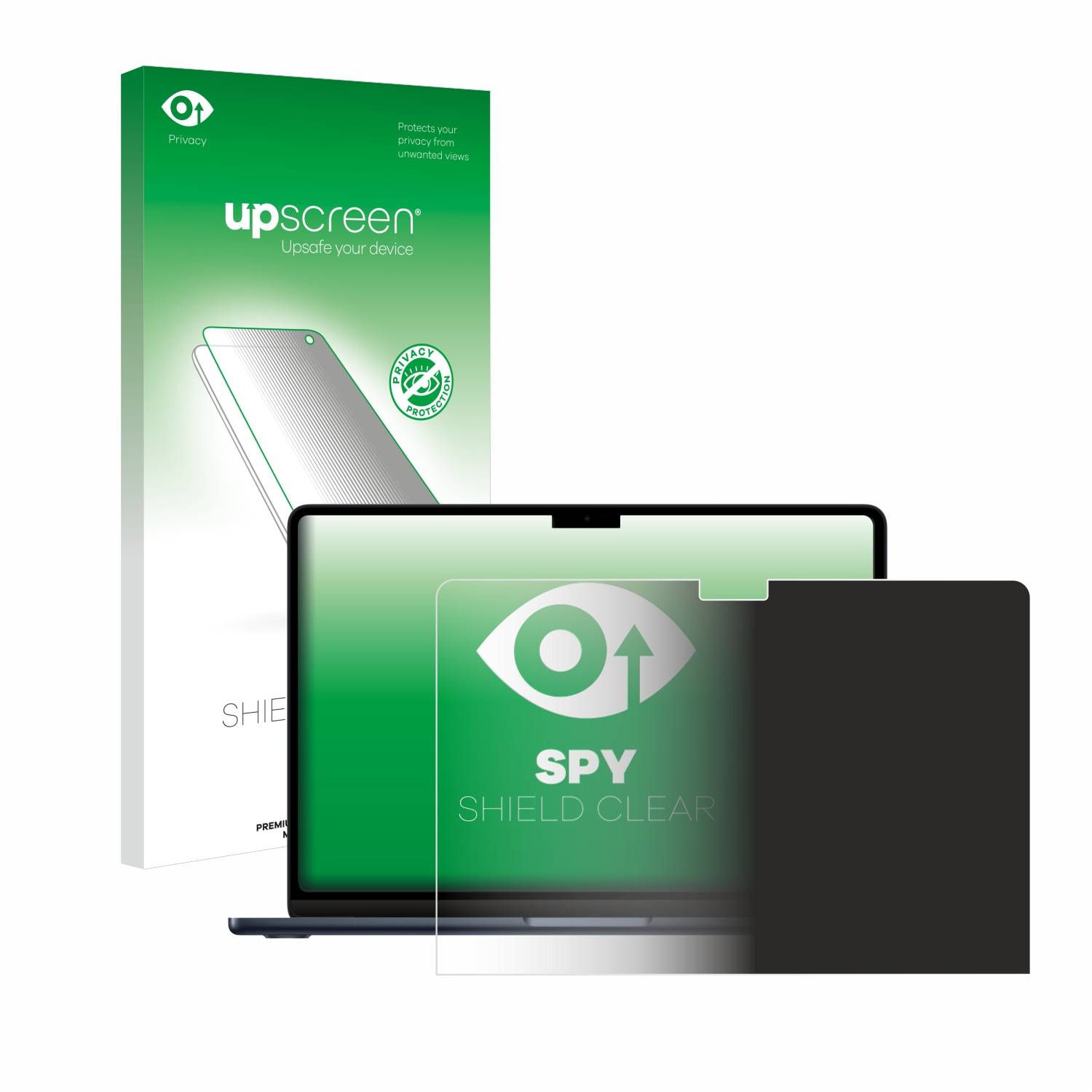 upscreen Spy Shield Sichtschutz-Folie für Apple MacBook Air 13 M2 2022