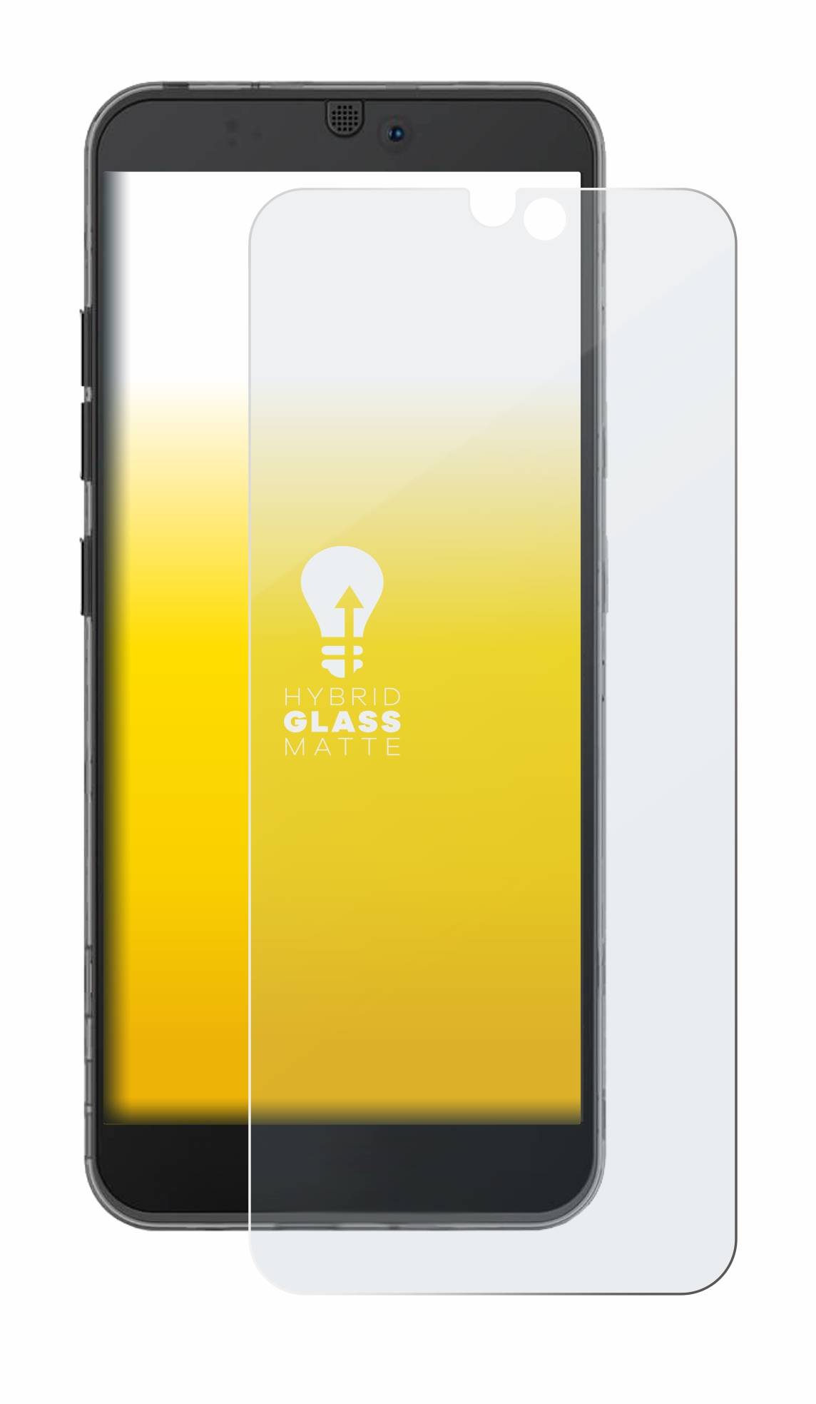 upscreen Hybrid Glas Matt Schutz-Folie für Fairphone 3