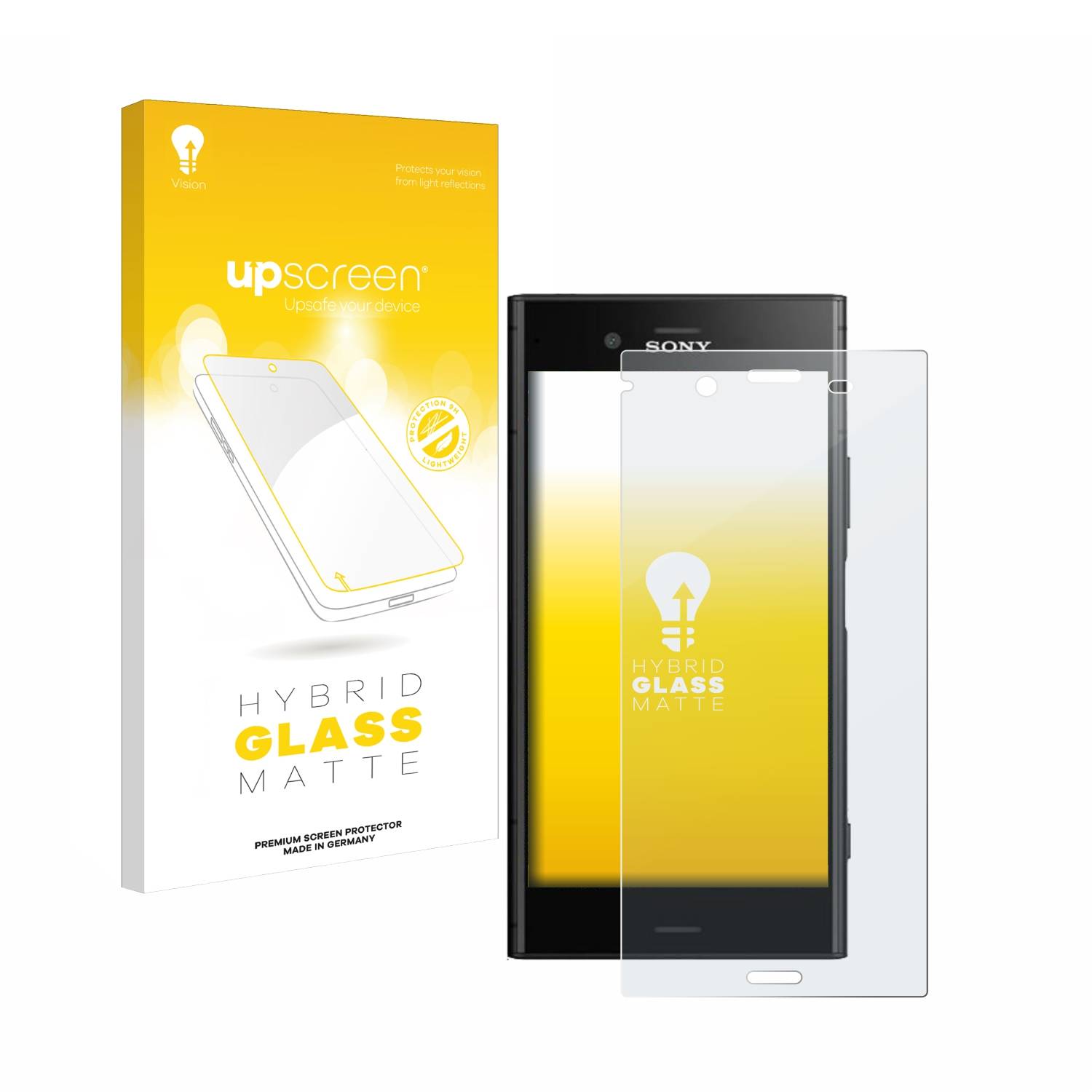 upscreen Hybrid Glas Matt Schutz-Folie für Sony Xperia XZ1