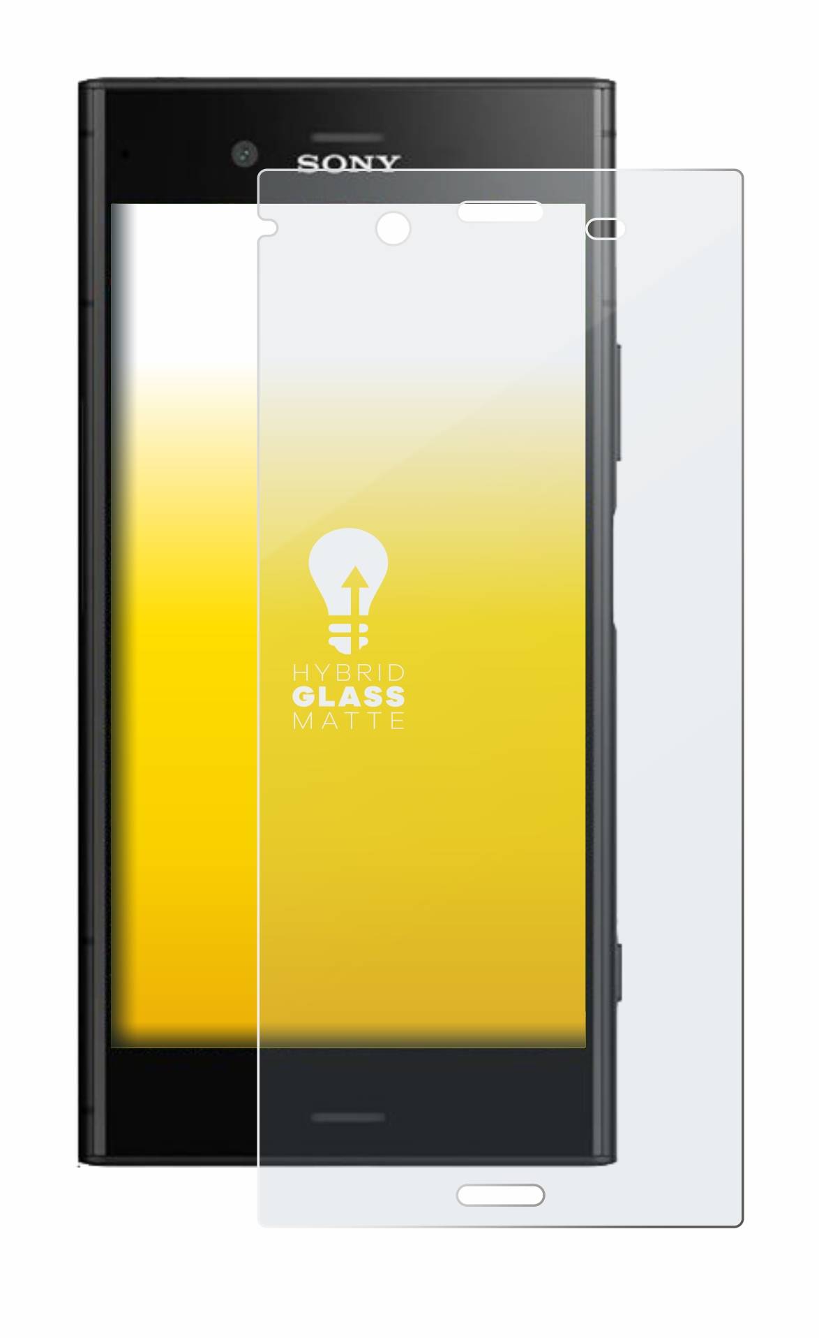 upscreen Hybrid Glas Matt Schutz-Folie für Sony Xperia XZ1