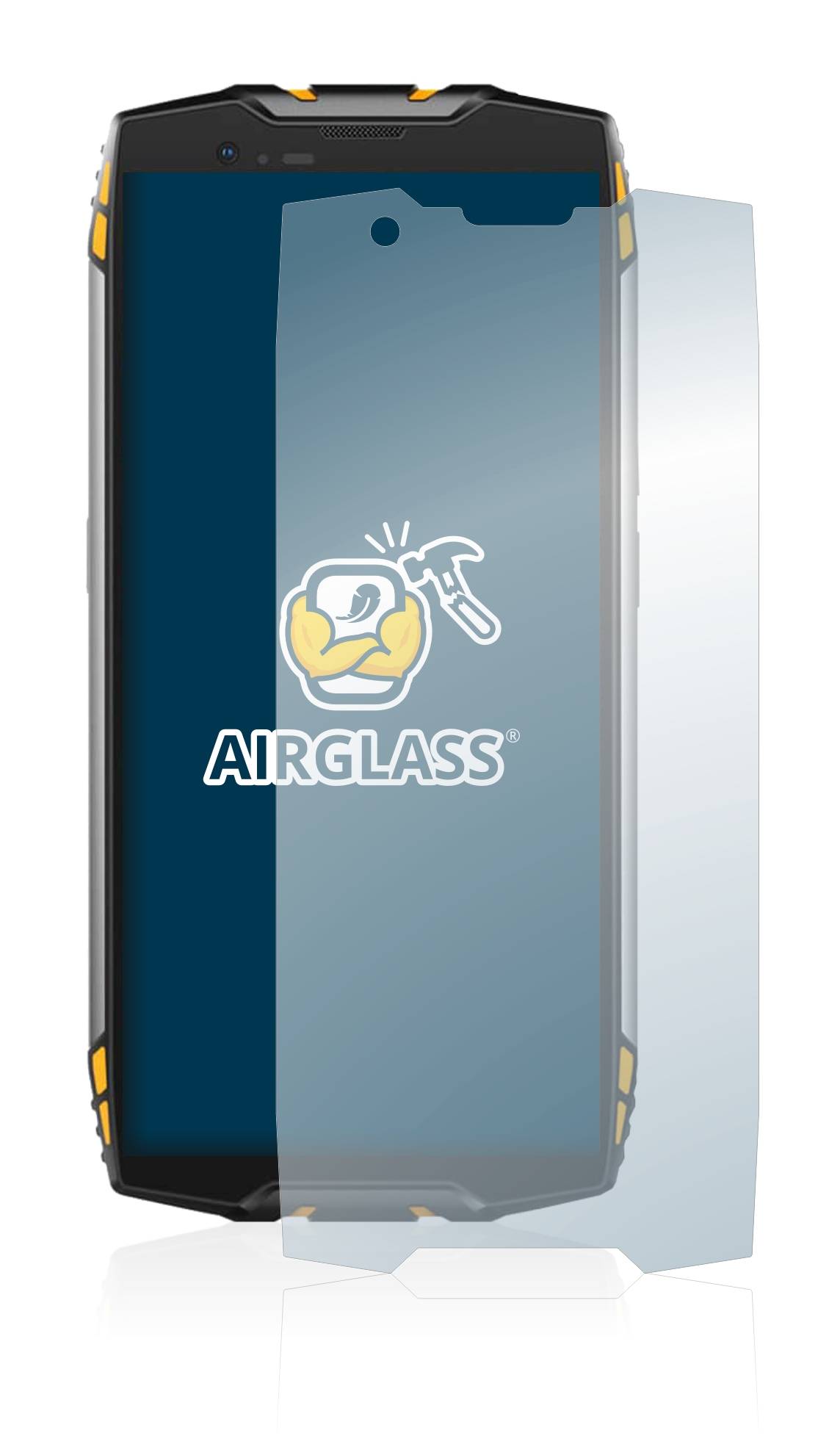 BROTECT AirGlass Flexible Schutz Glas Folie für Blackview BV6800 Pro Klar Transparent
