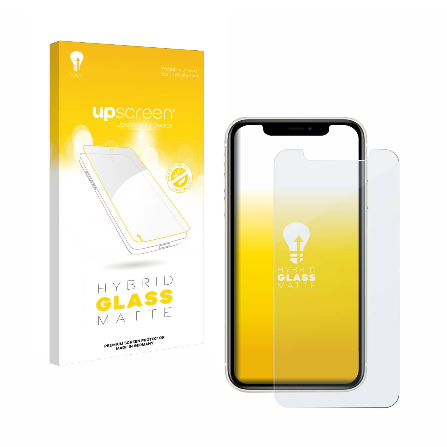 upscreen Hybrid Glas Matt Panzer-Folie für Apple iPhone 11