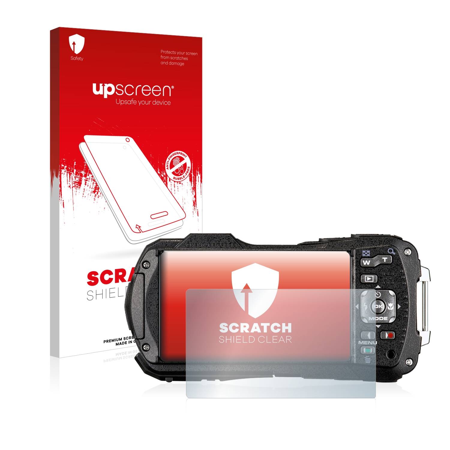 upscreen Schutzfolie für Ricoh WG-80 Kratzschutz Anti-Fingerprint Klar