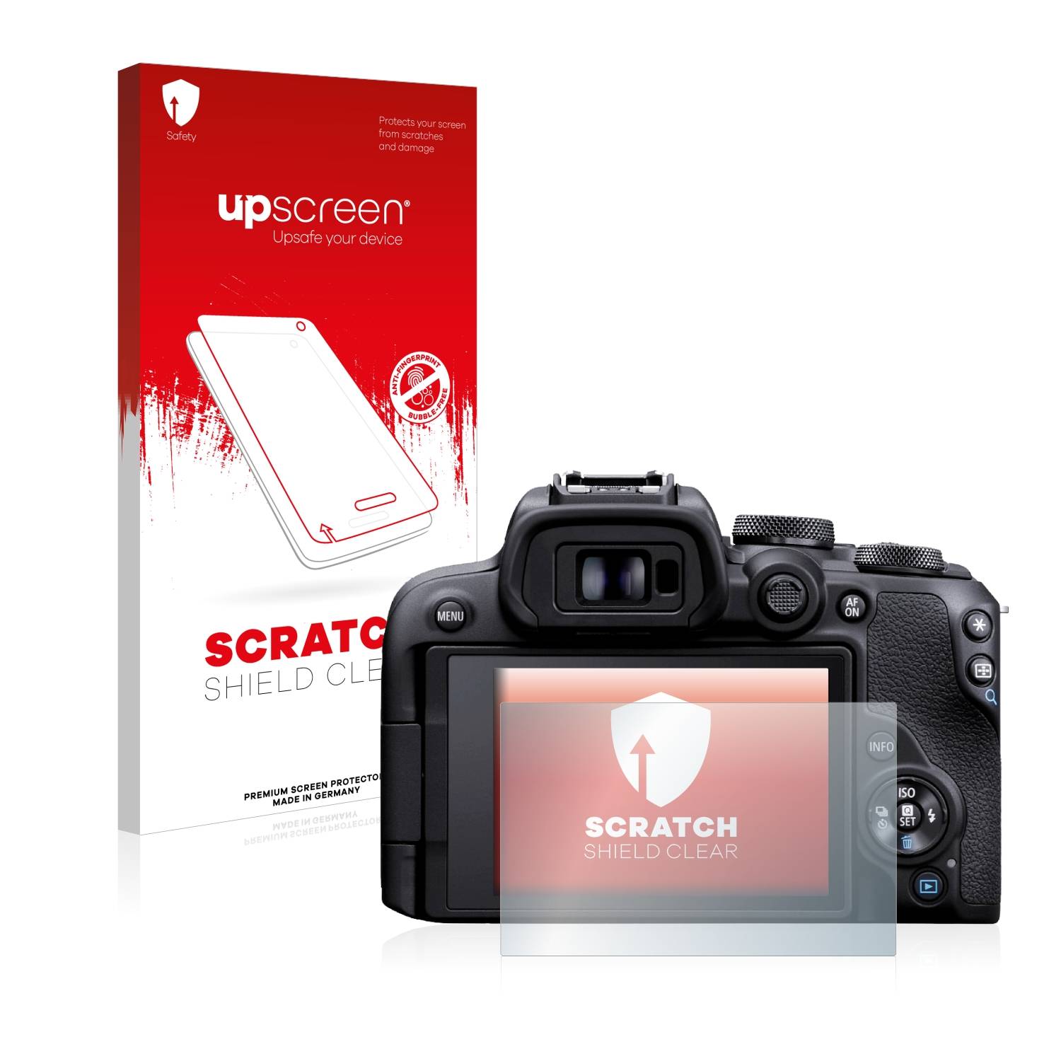 upscreen Schutzfolie für Canon EOS R10 Kratzschutz Anti-Fingerprint Klar