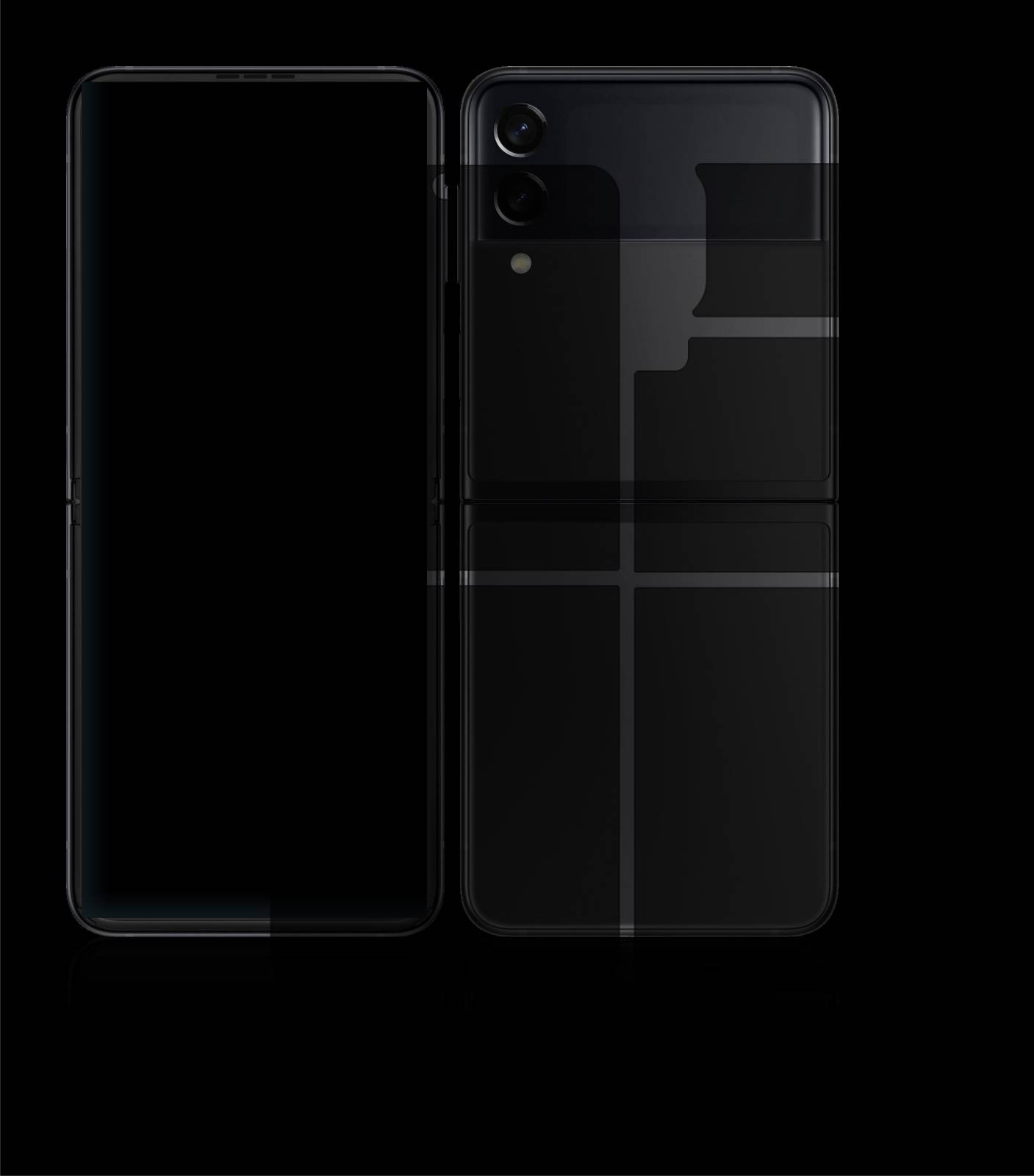 upscreen Hybrid Glas Matt Schutz-Folie für Samsung Galaxy Z Flip 3 5G (Display+Rückseite)