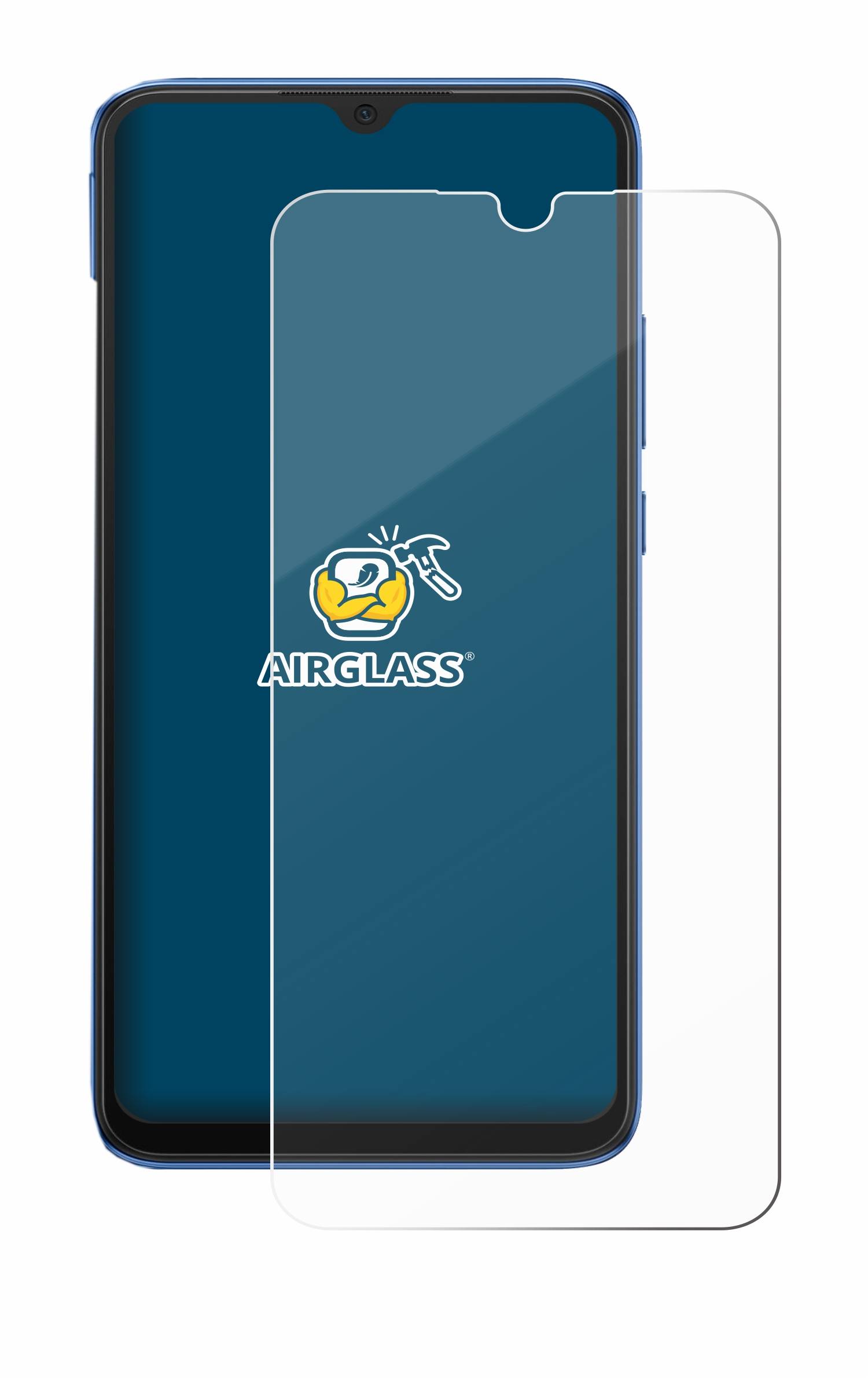 BROTECT AirGlass Glas Panzer-Folie für Xiaomi Redmi 10C - Schutzglas