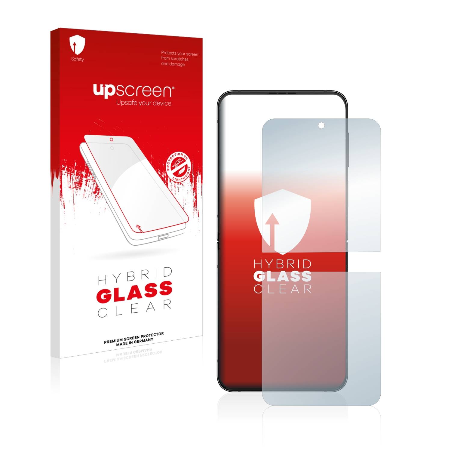 upscreen Hybrid Glas Schutz-Folie für Samsung Galaxy Z Flip 4