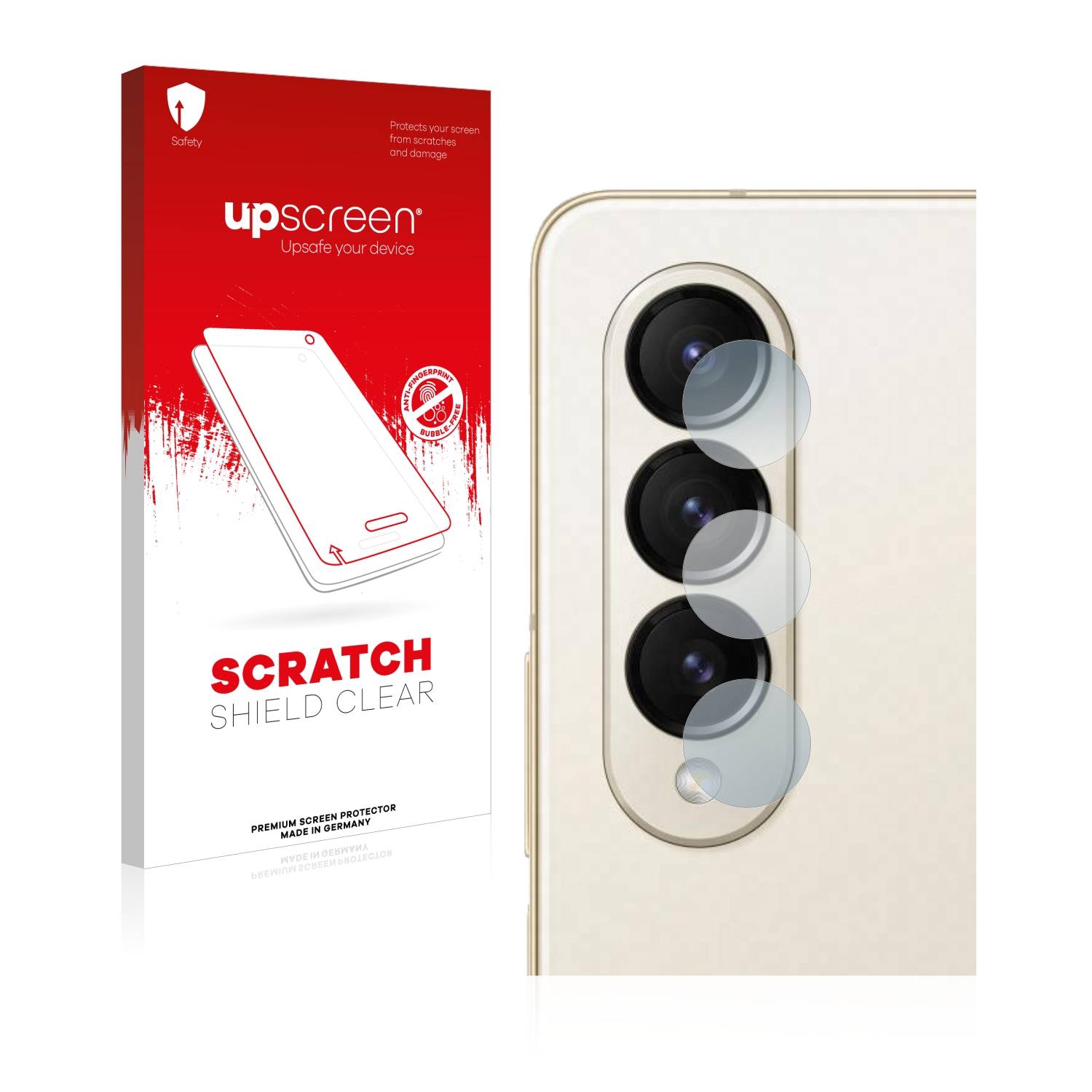 upscreen Scratch Shield Schutzfolie für Samsung Galaxy Z Fold 4 (NUR Kameraschutz)