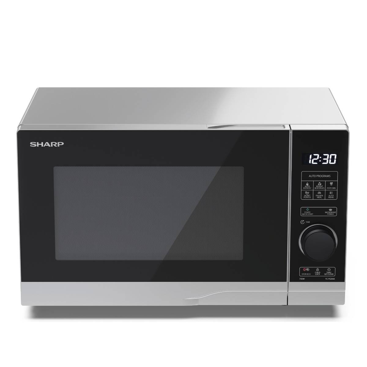 Sharp YC-PS204AE-S Mikrowelle 20L schwarz/silber
