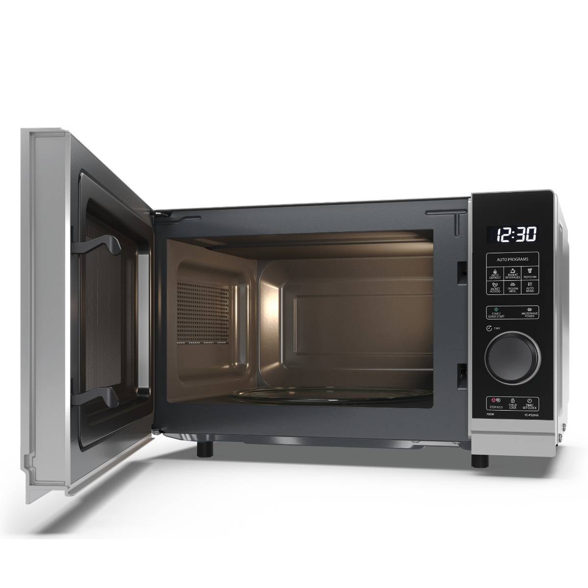 Sharp YC-PS204AE-S Mikrowelle 20L schwarz/silber