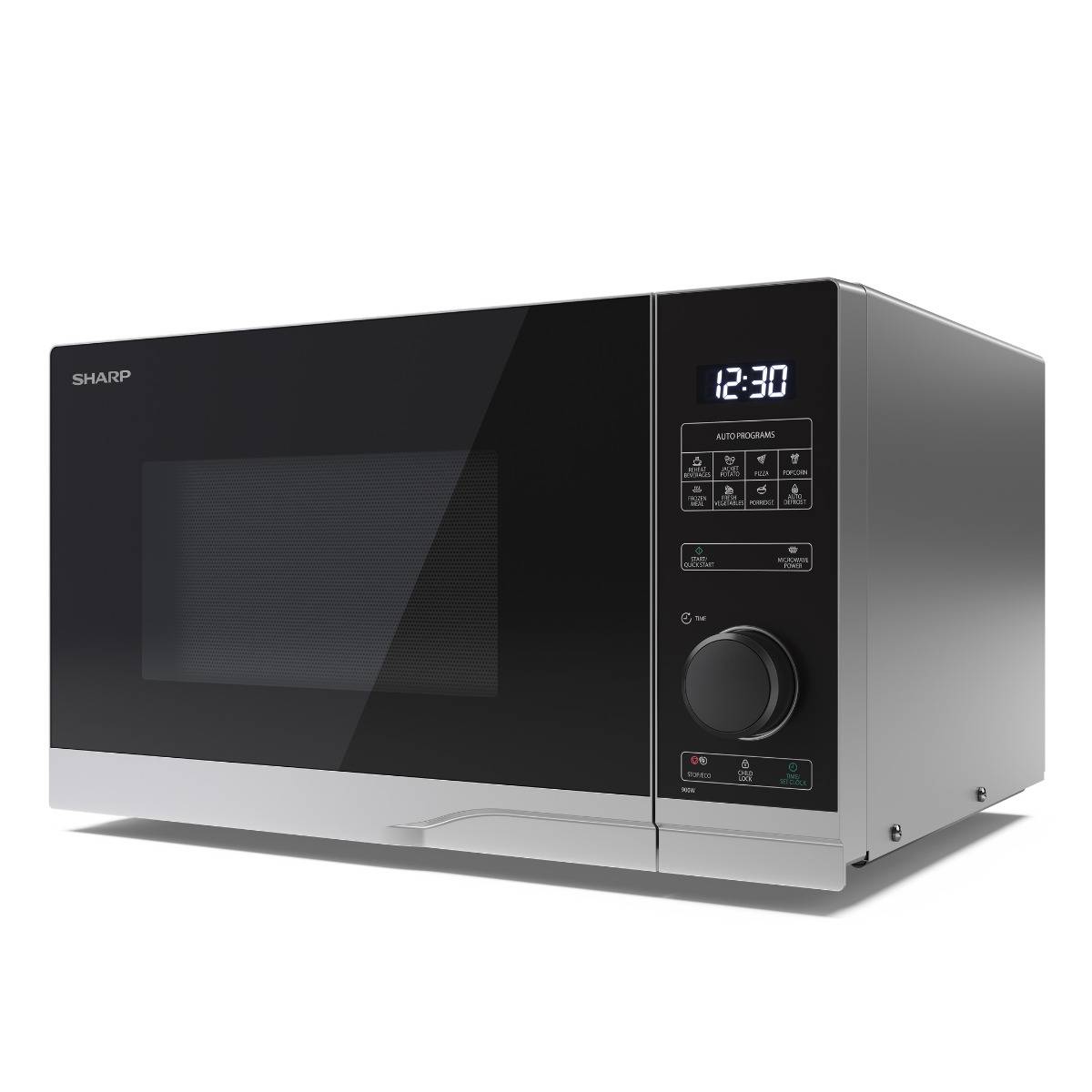 FORNO MICROONDE DIGITALE SHARP ITALIA - 23LT 1000 WATT GRILL BK/SL