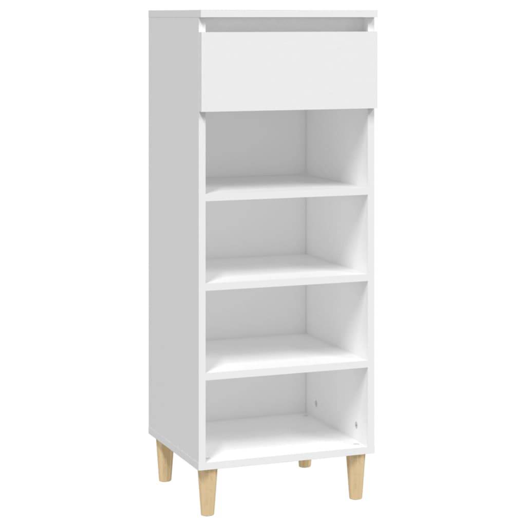 vidaXL Schuhschrank Weiß 40x36x105 cm Holzwerkstoff