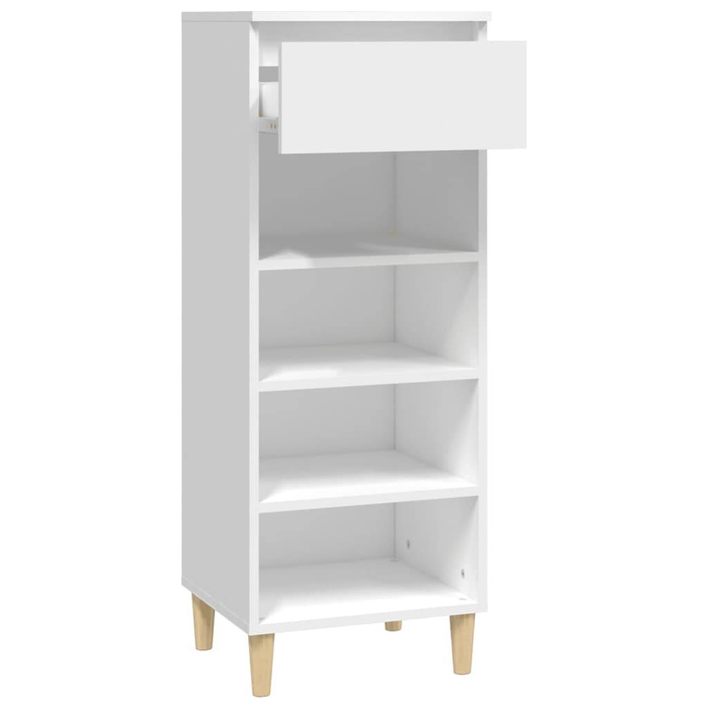 vidaXL Schuhschrank Weiß 40x36x105 cm Holzwerkstoff