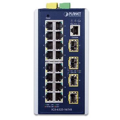 Planet IGS-6325-16T4S - Managed - L3 - Gigabit Ethernet (10/100/1000) - Vollduplex - Wandmontage