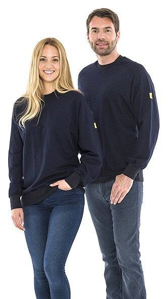 ESD-Sweatshirt, rundhals, 280g/m², marineblau, XXL