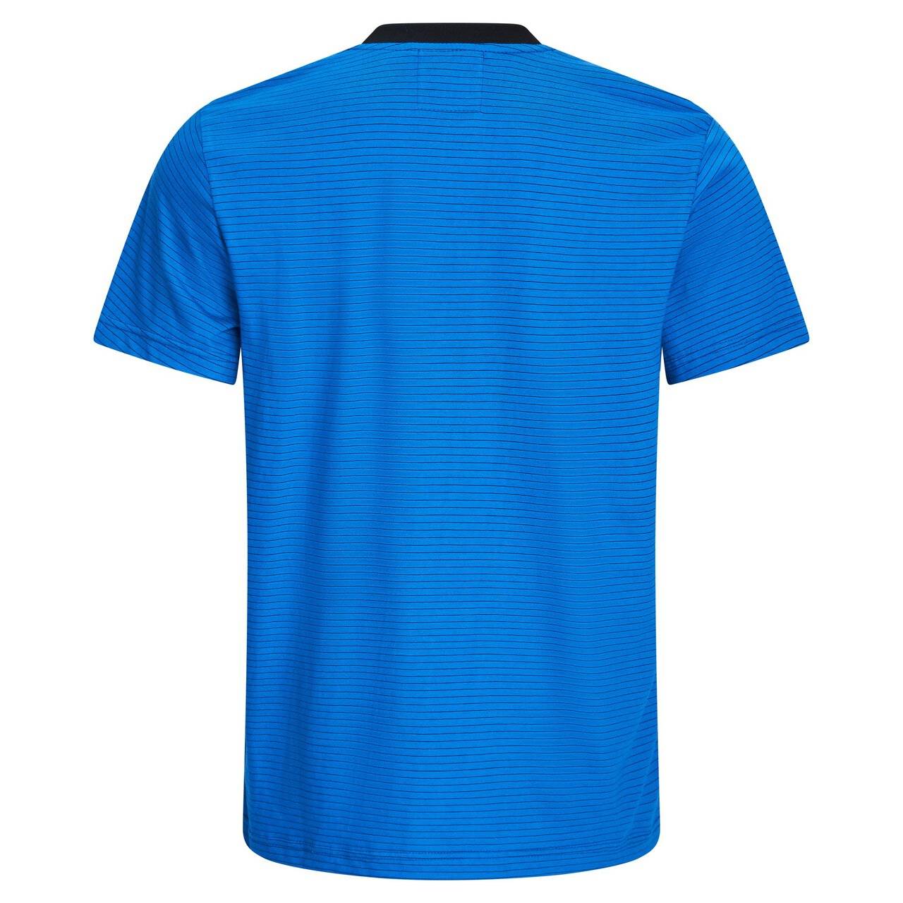 ESD-T-Shirt mit schwarzem Kragen, rundhals, 150g/m², royalblau, XXL