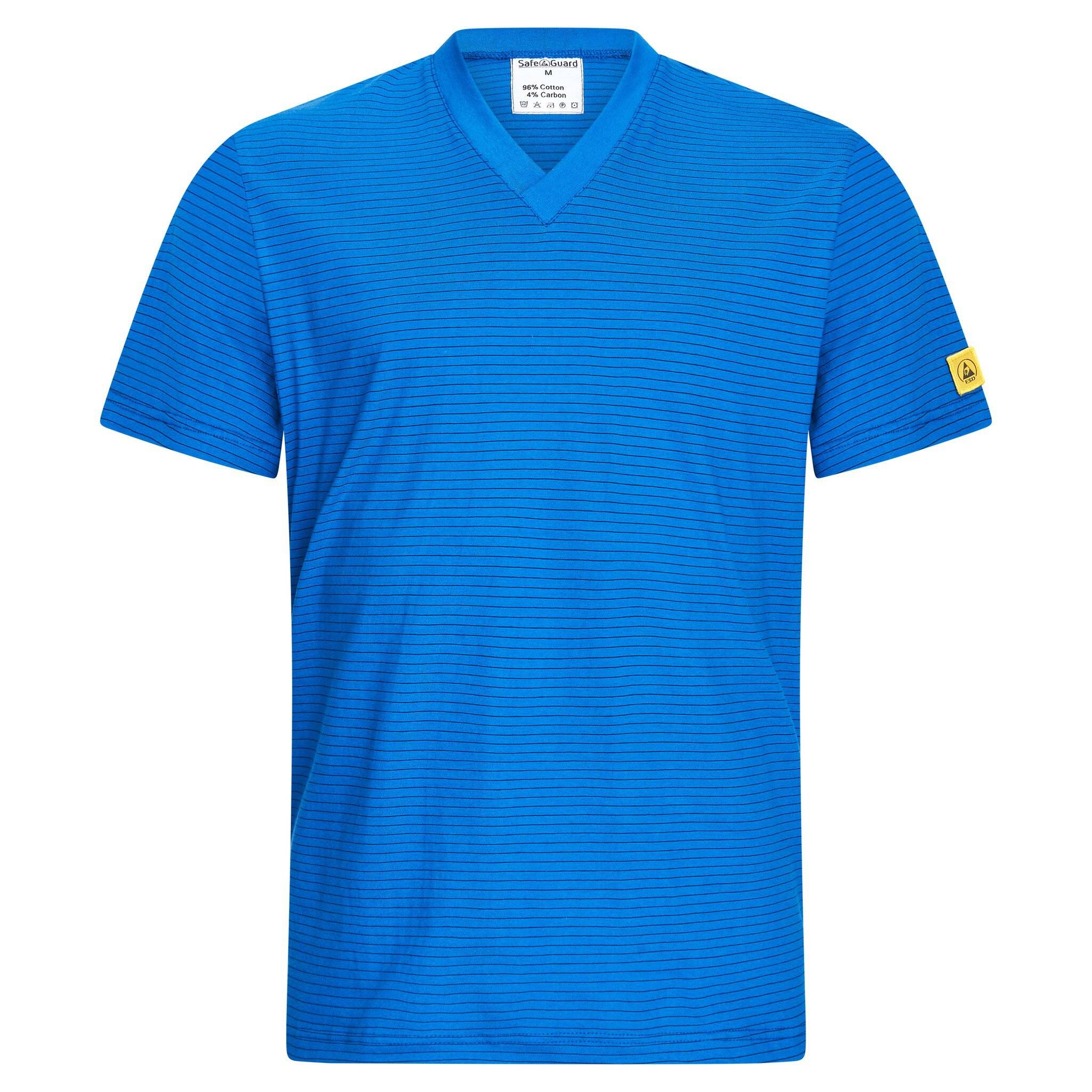 ESD-Shirt, V-Ausschnitt, 150g/m², royalblau, XL