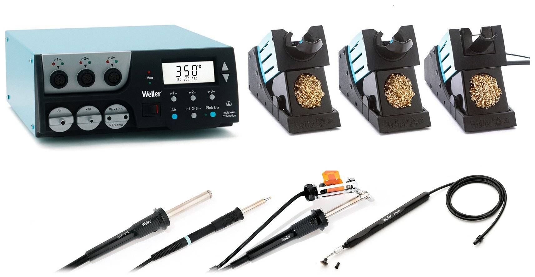 WR 3000M, digitale 3-Kanal-Reworkstation, 360 W (400 W), für horizontales Arbeiten