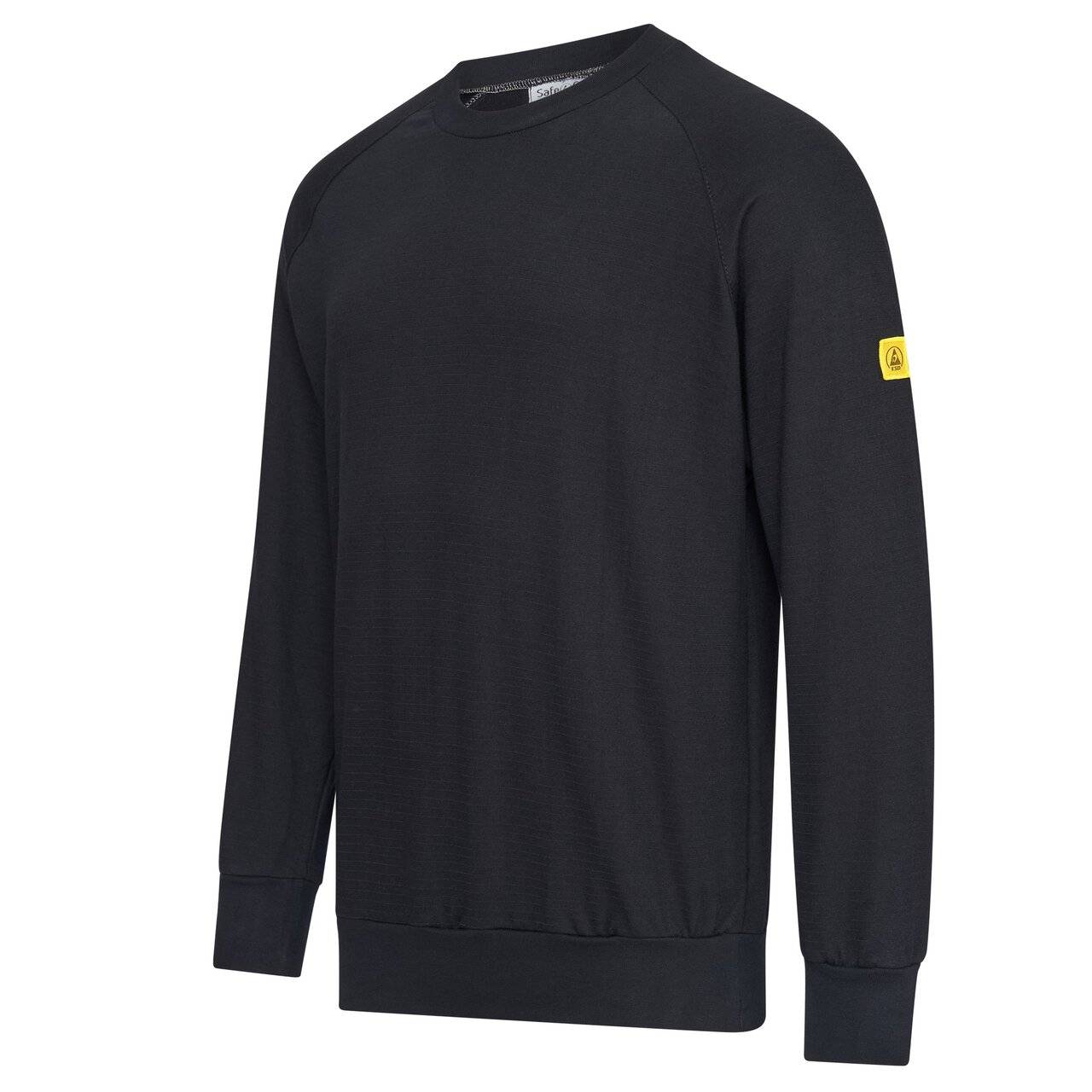 ESD-Sweatshirt, rundhals, 280g/m², schwarz, 3XL