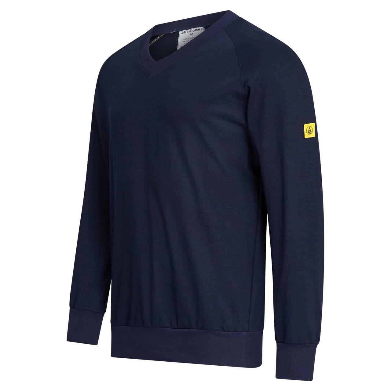 ESD-Sweatshirt, V-Ausschnitt, 280g/m², marineblau, M